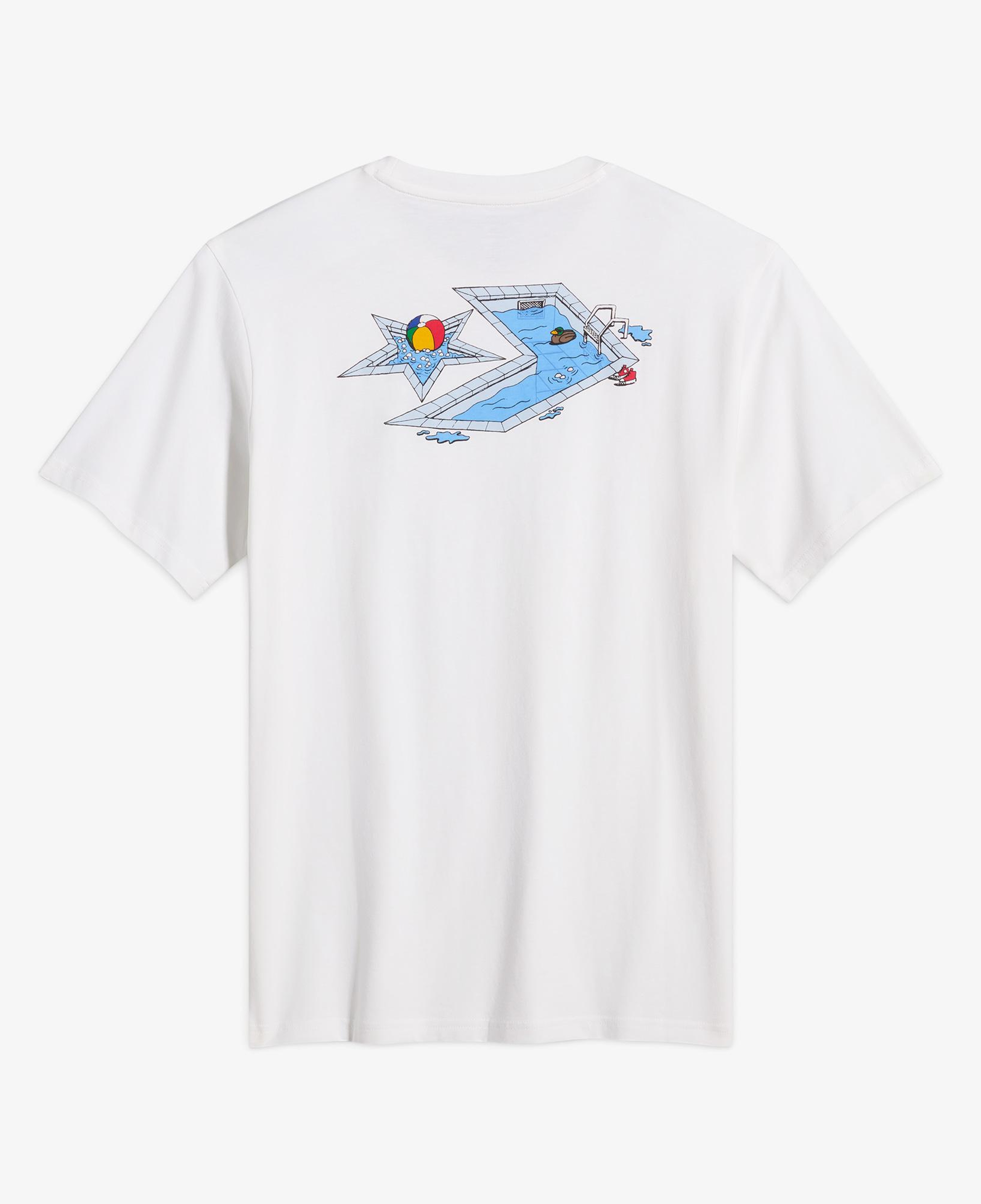 Converse Swimming Pool Erkek Beyaz T-Shirt