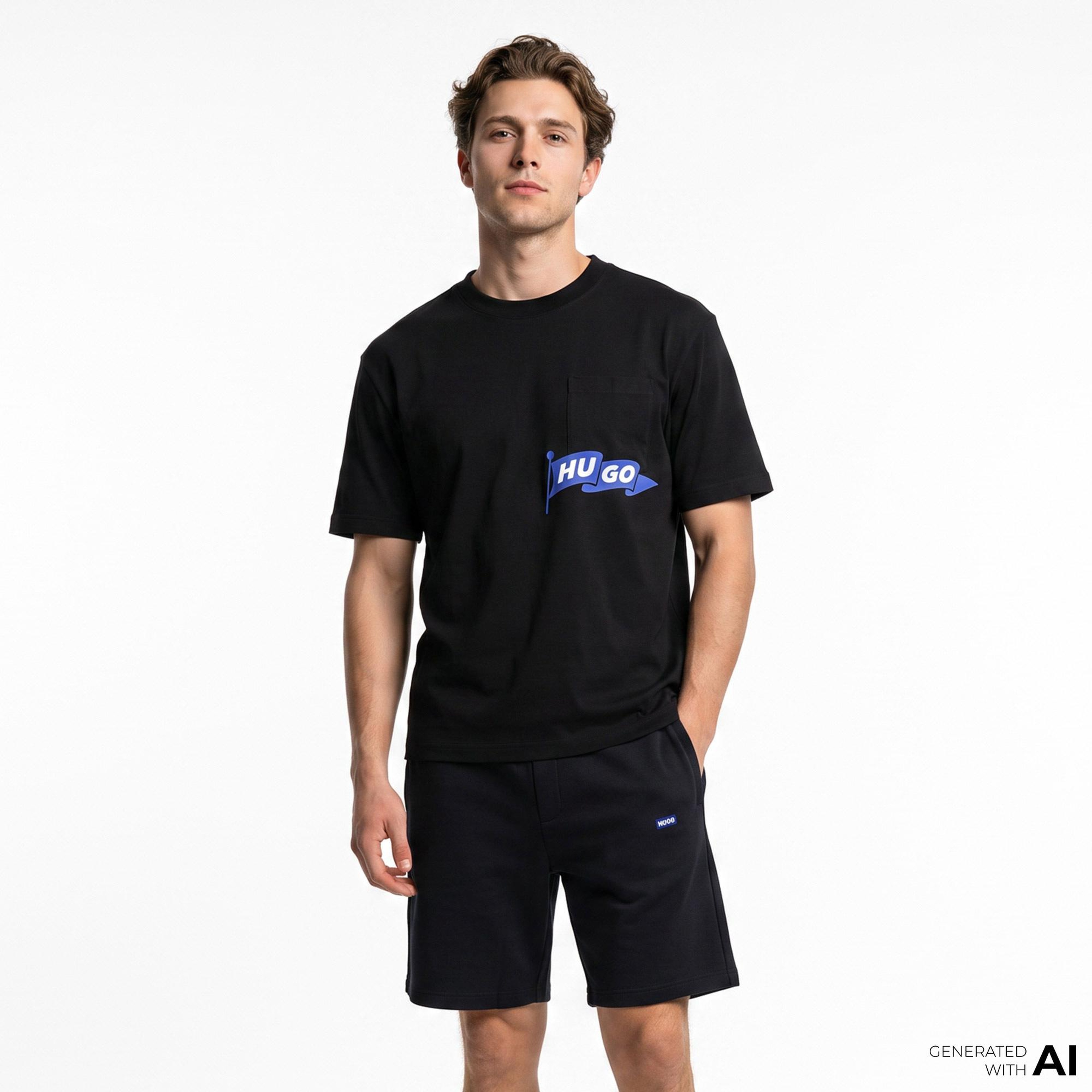 Hugo Nohacrop Erkek Siyah T-Shirt
