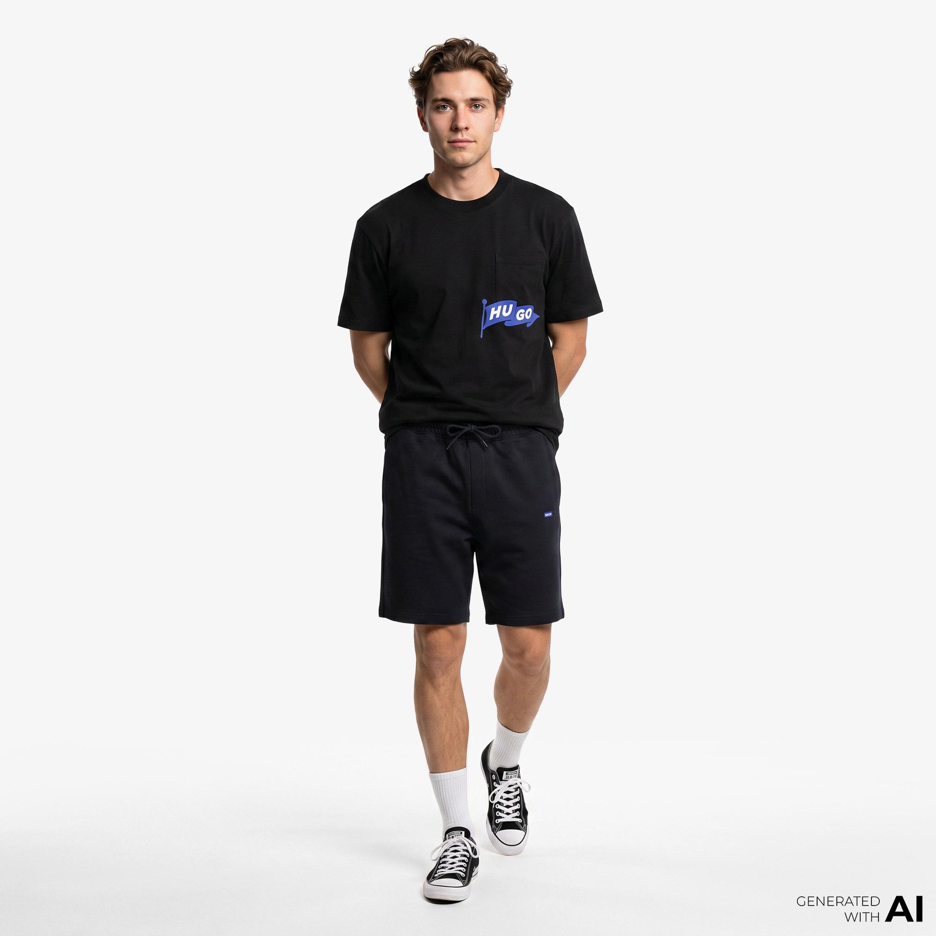 Hugo Nohacrop Erkek Siyah T-Shirt