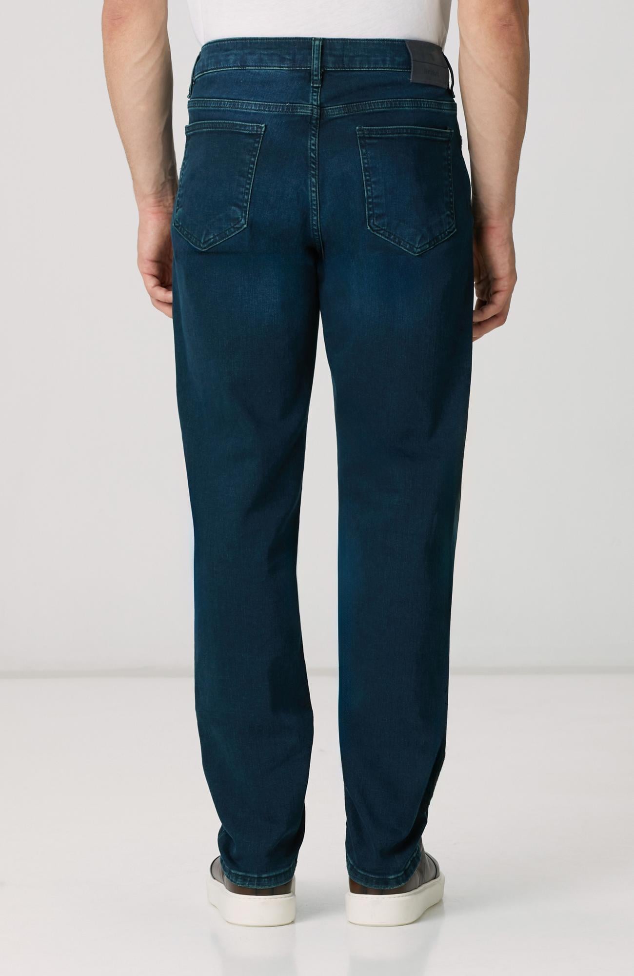 Network Erkek Lacivert Örme Denim Pantolon