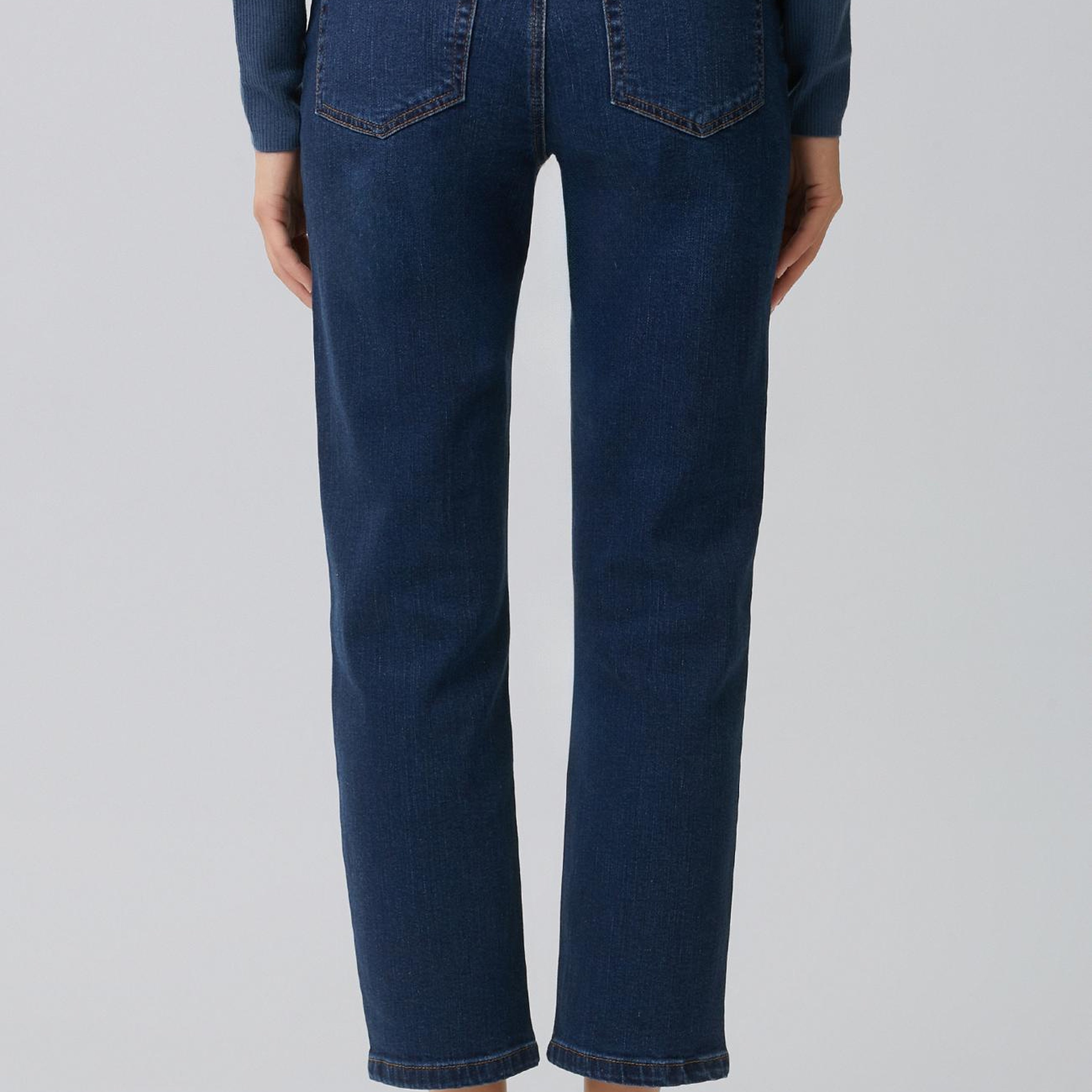 Network Kadın İndigo Slim Fit Denim Pantolon