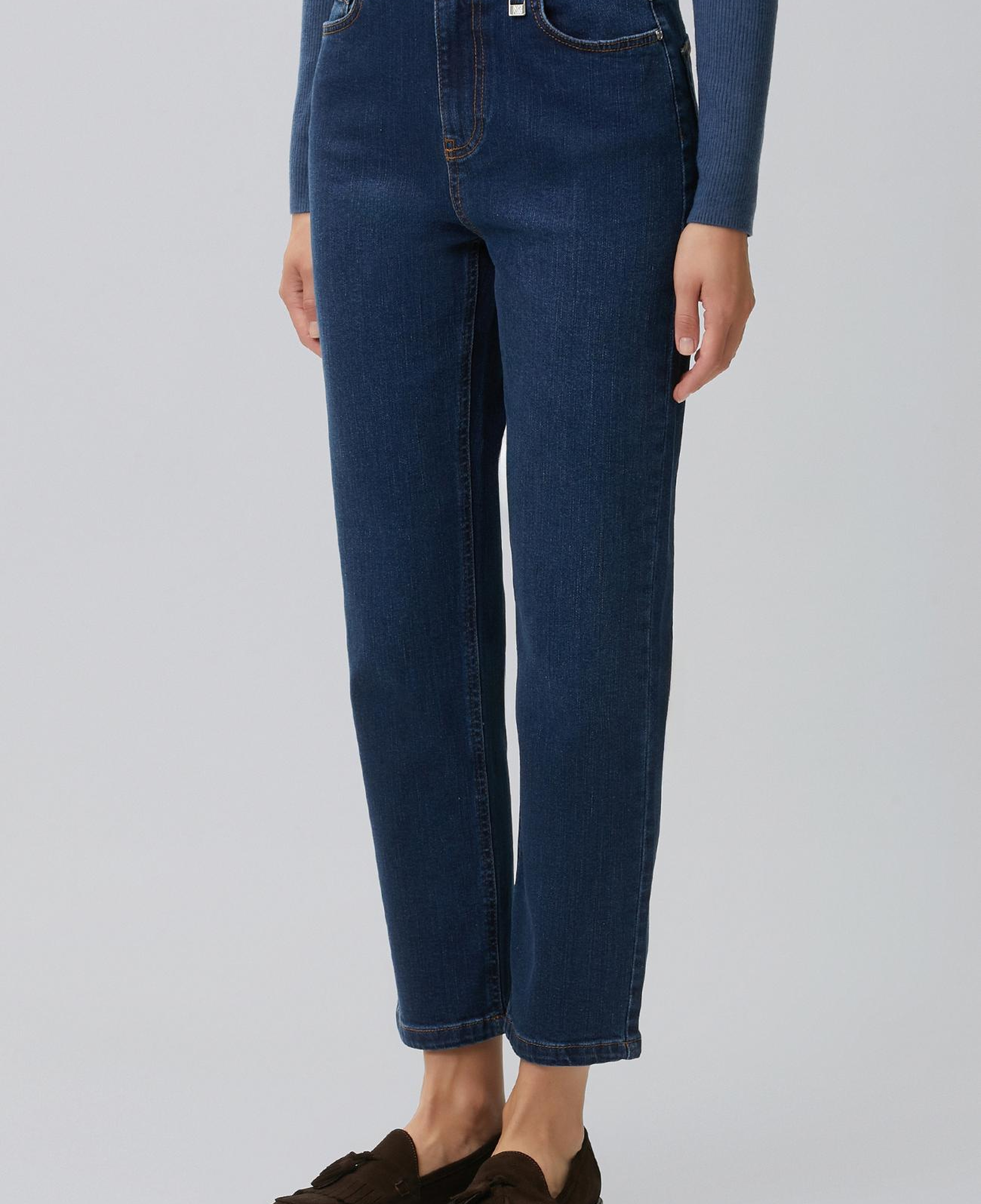 Network Kadın İndigo Slim Fit Denim Pantolon