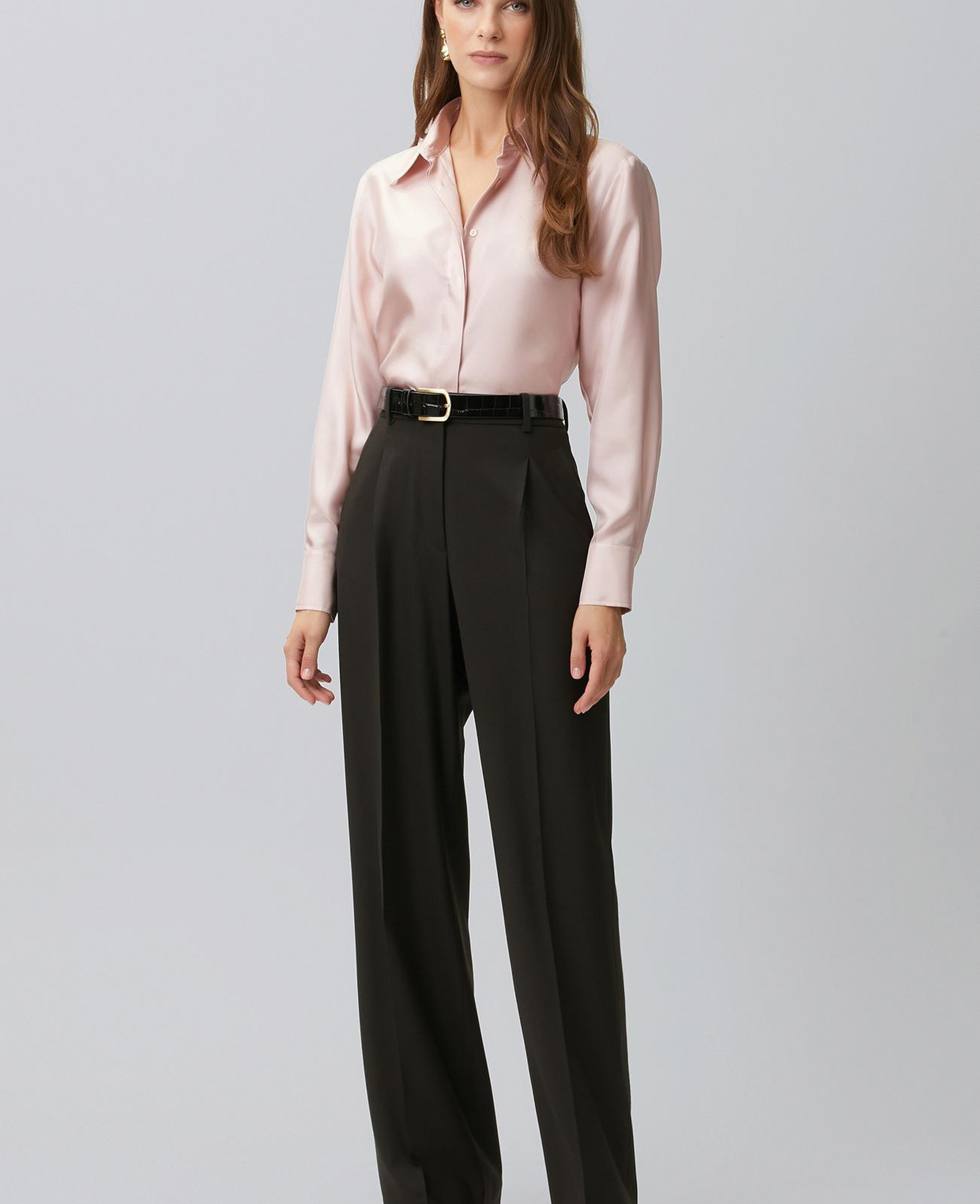 Network Kadın Limited Pembe İpek Twill Gömlek