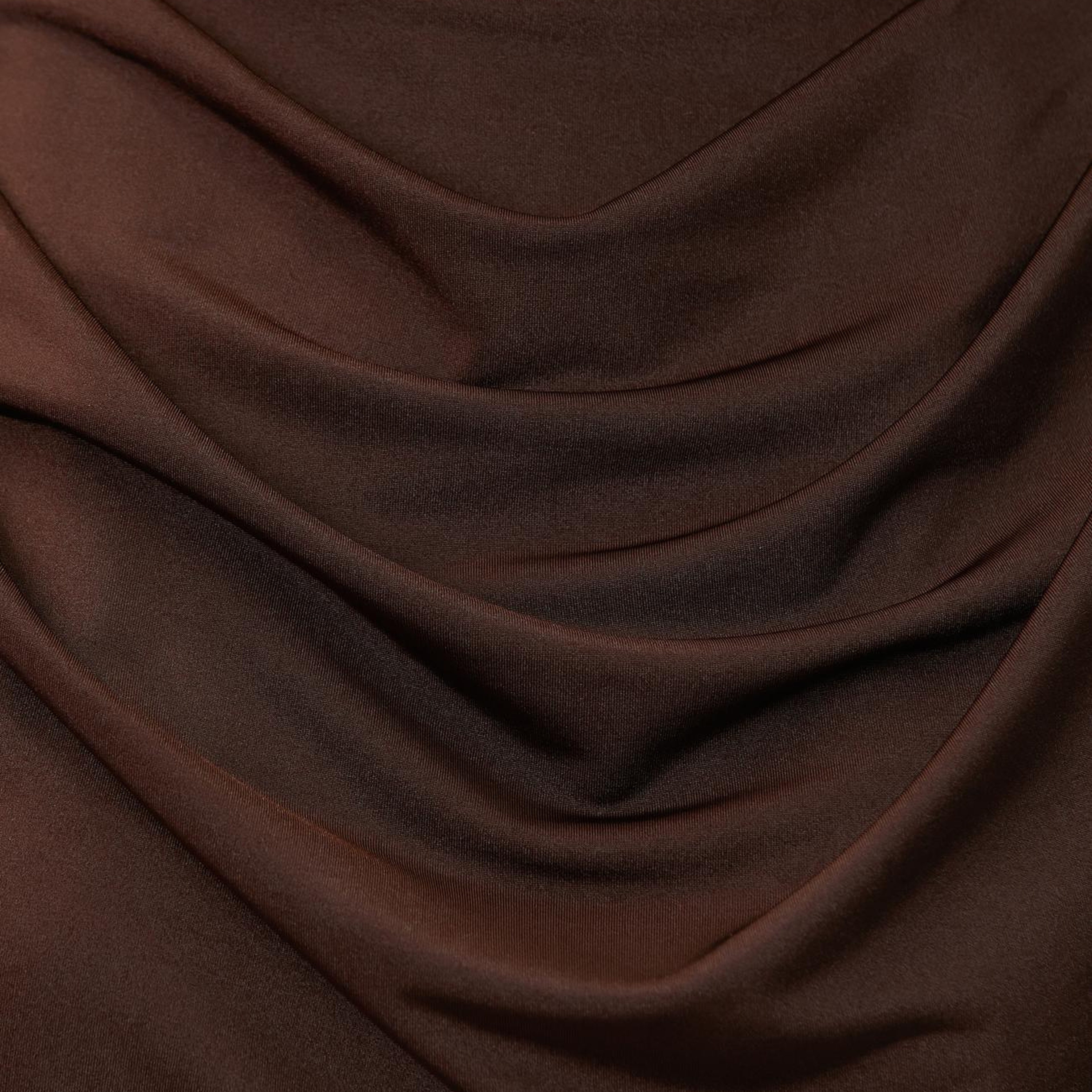 Network Kadın Acı Kahve Drape Detaylı Örme Bluz