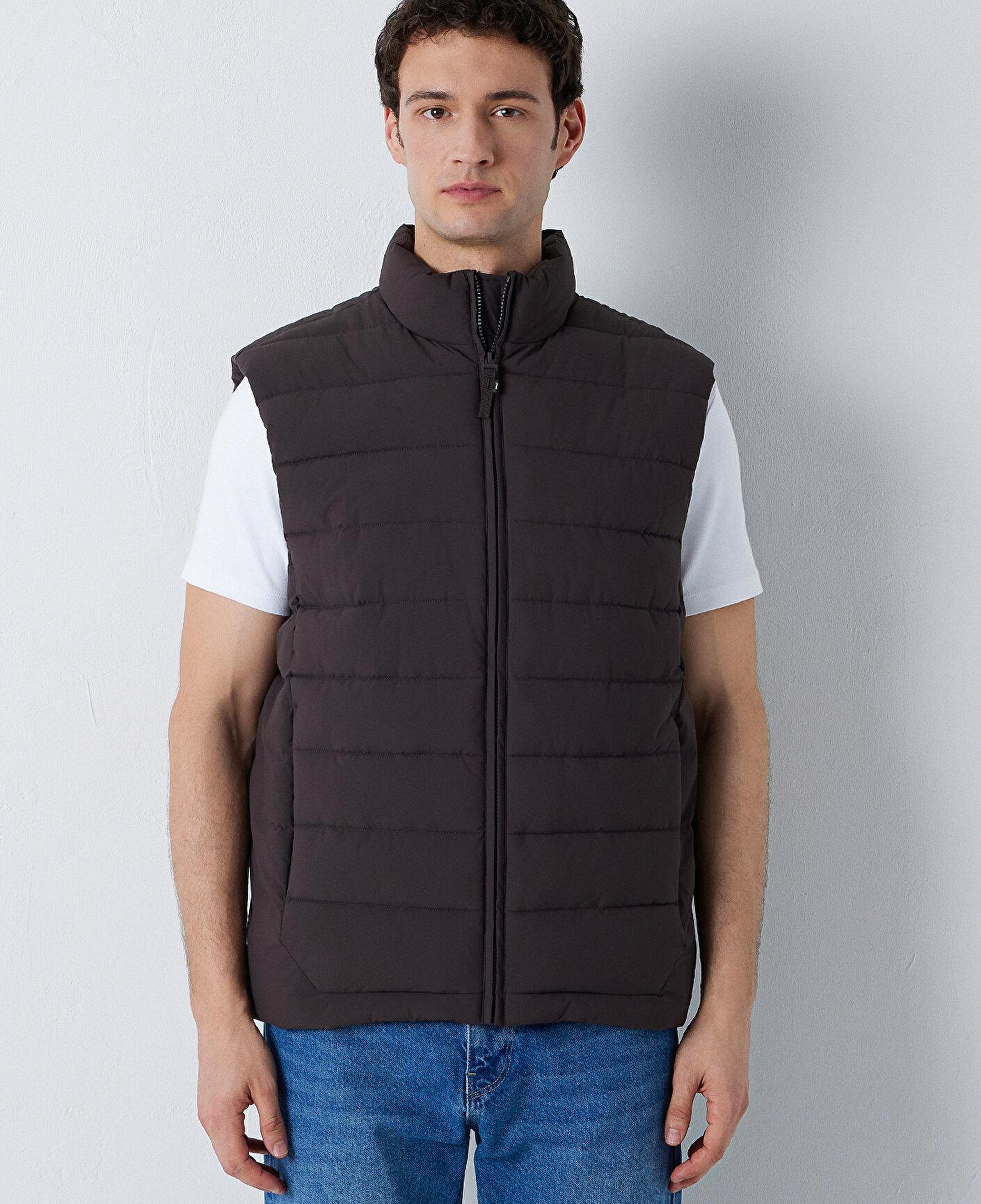 Mavi Kahverengi Yelek Regular Fit / Normal Kesim 0110837-90892