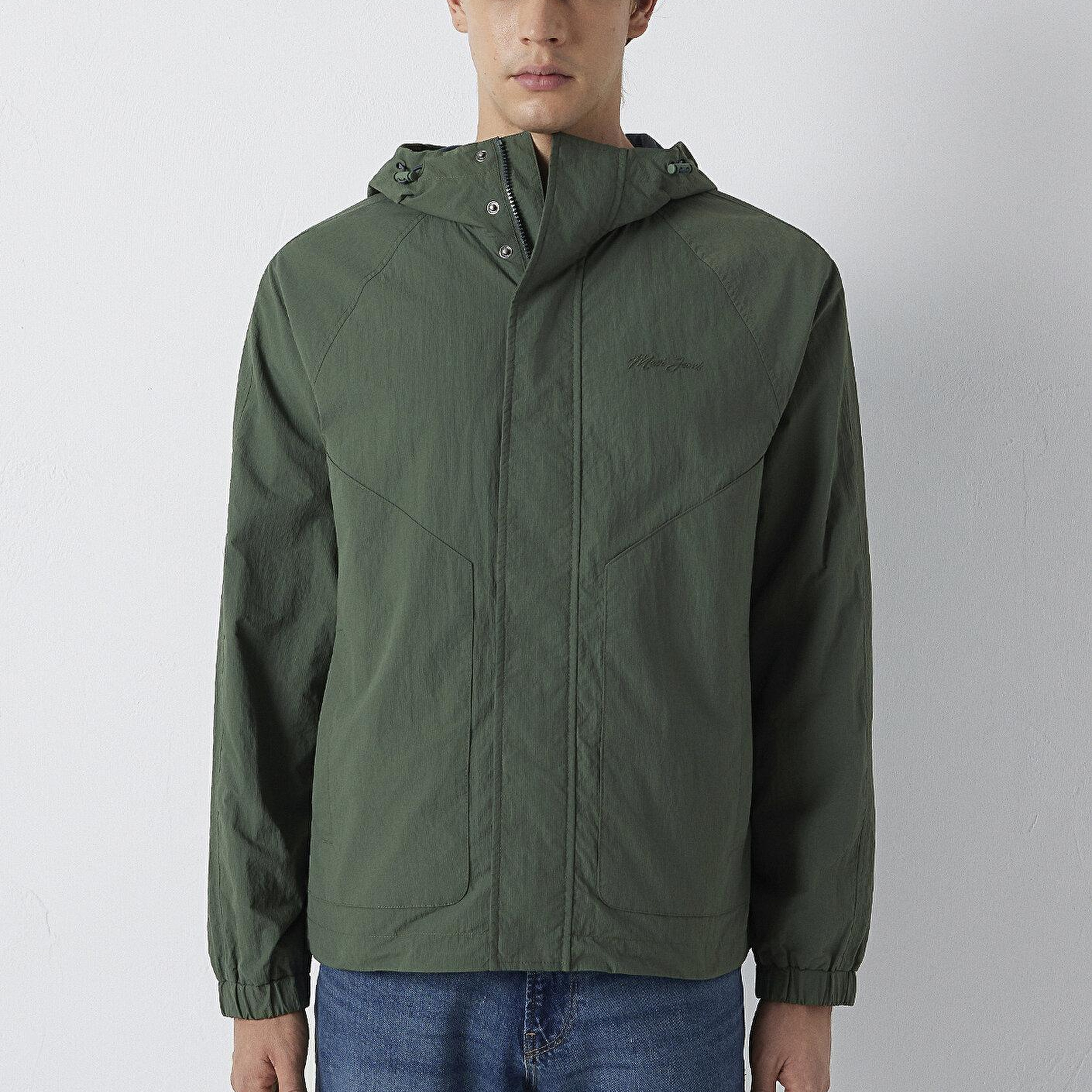 Mavi Yeşil Ceket Loose Fit / Bol Rahat Kesim 0110842-71551