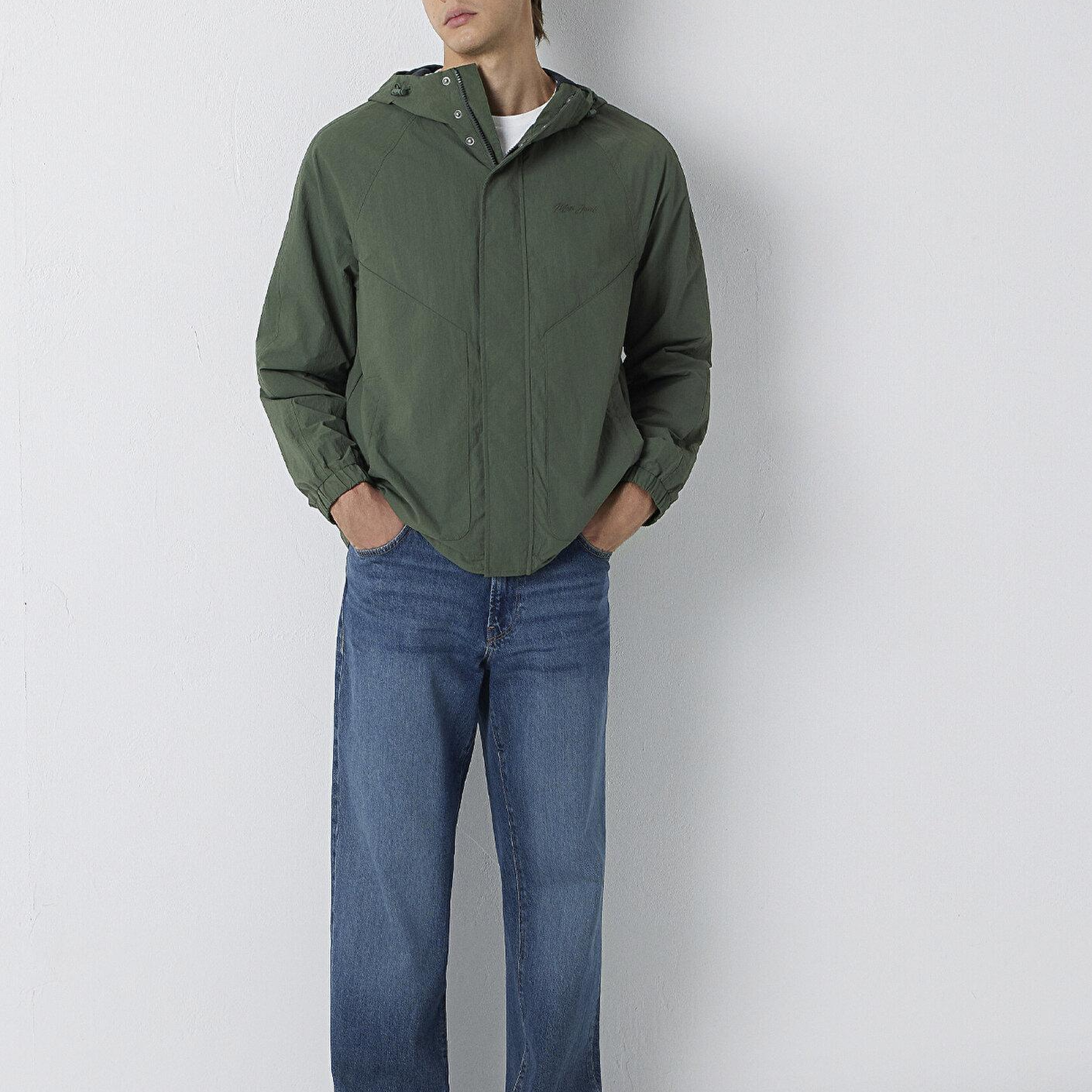Mavi Yeşil Ceket Loose Fit / Bol Rahat Kesim 0110842-71551