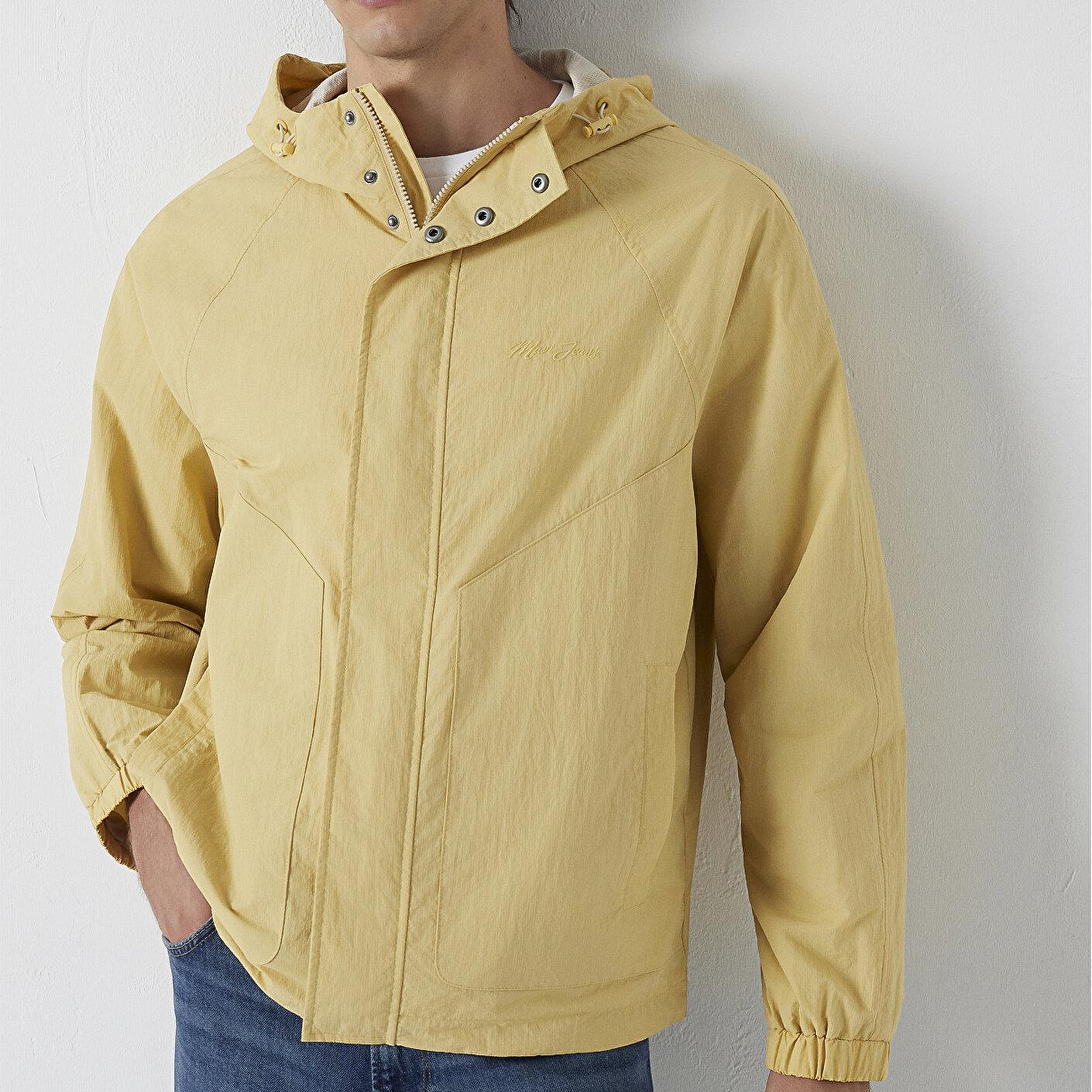 Mavi Sarı Ceket Loose Fit / Bol Rahat Kesim 0110842-70180