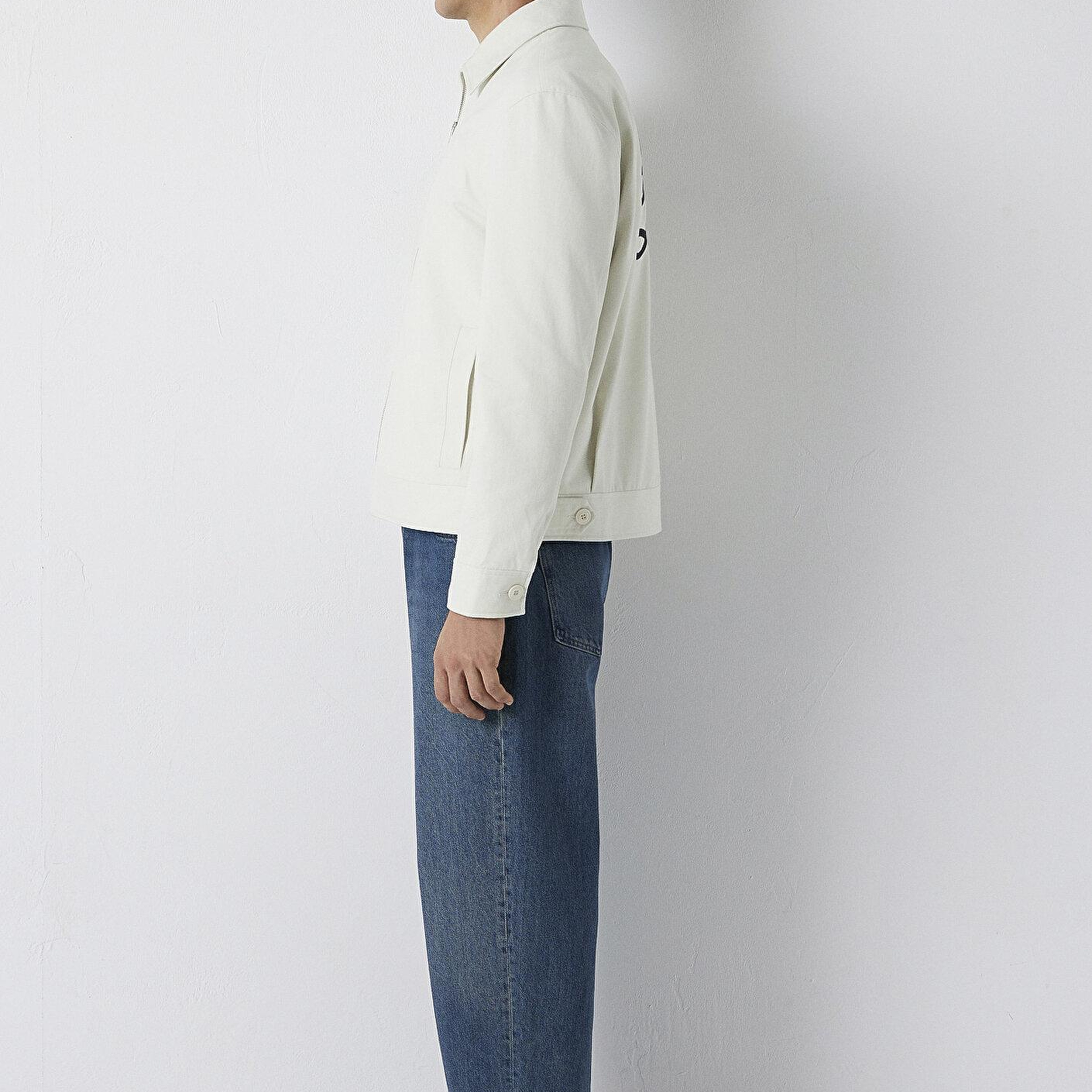 Mavi Mavi Jeans Detaylı Ekru Ceket Loose Fit / Bol Rahat Kesim 0110766-86412