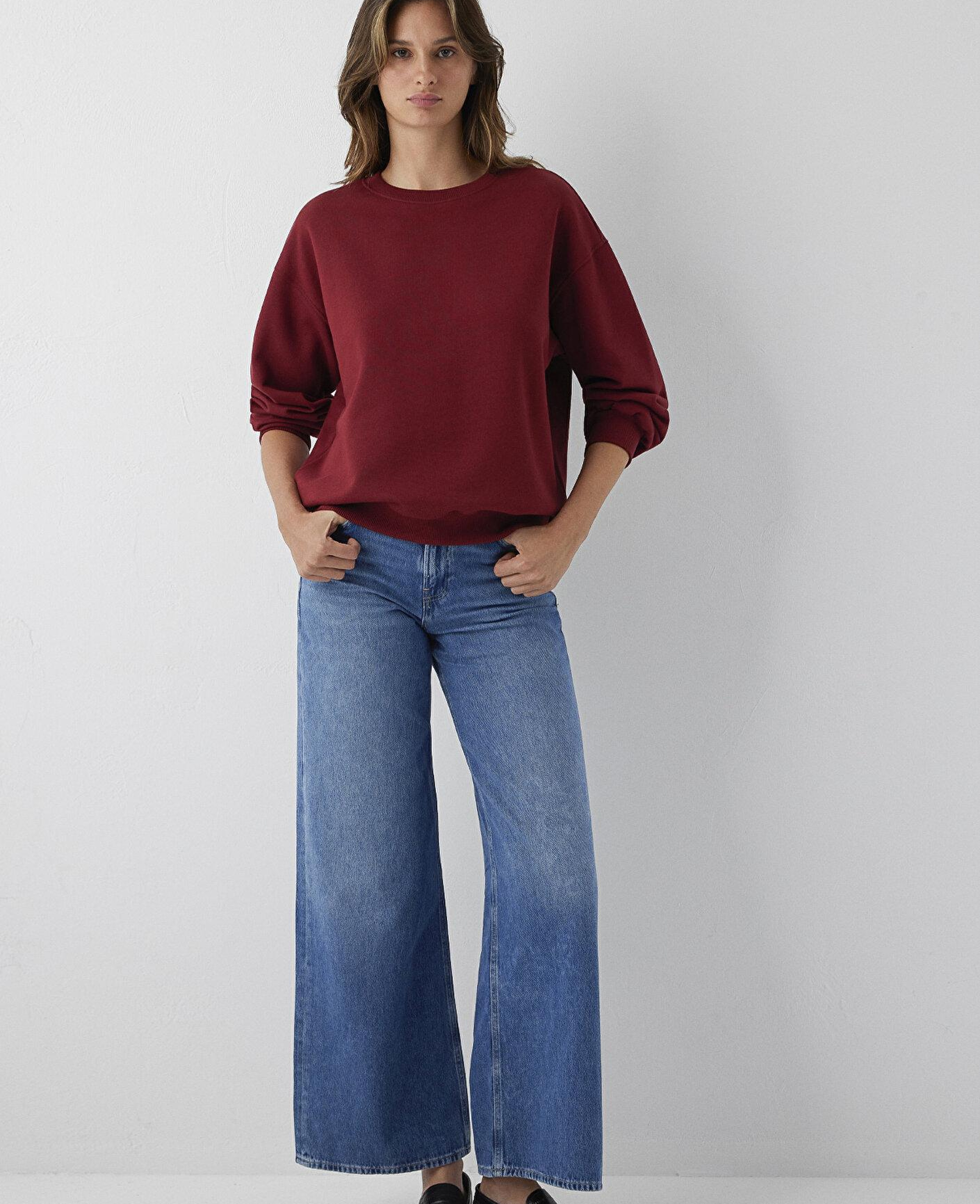 Mavi Kırmızı Sweatshirt 1S10567-85347