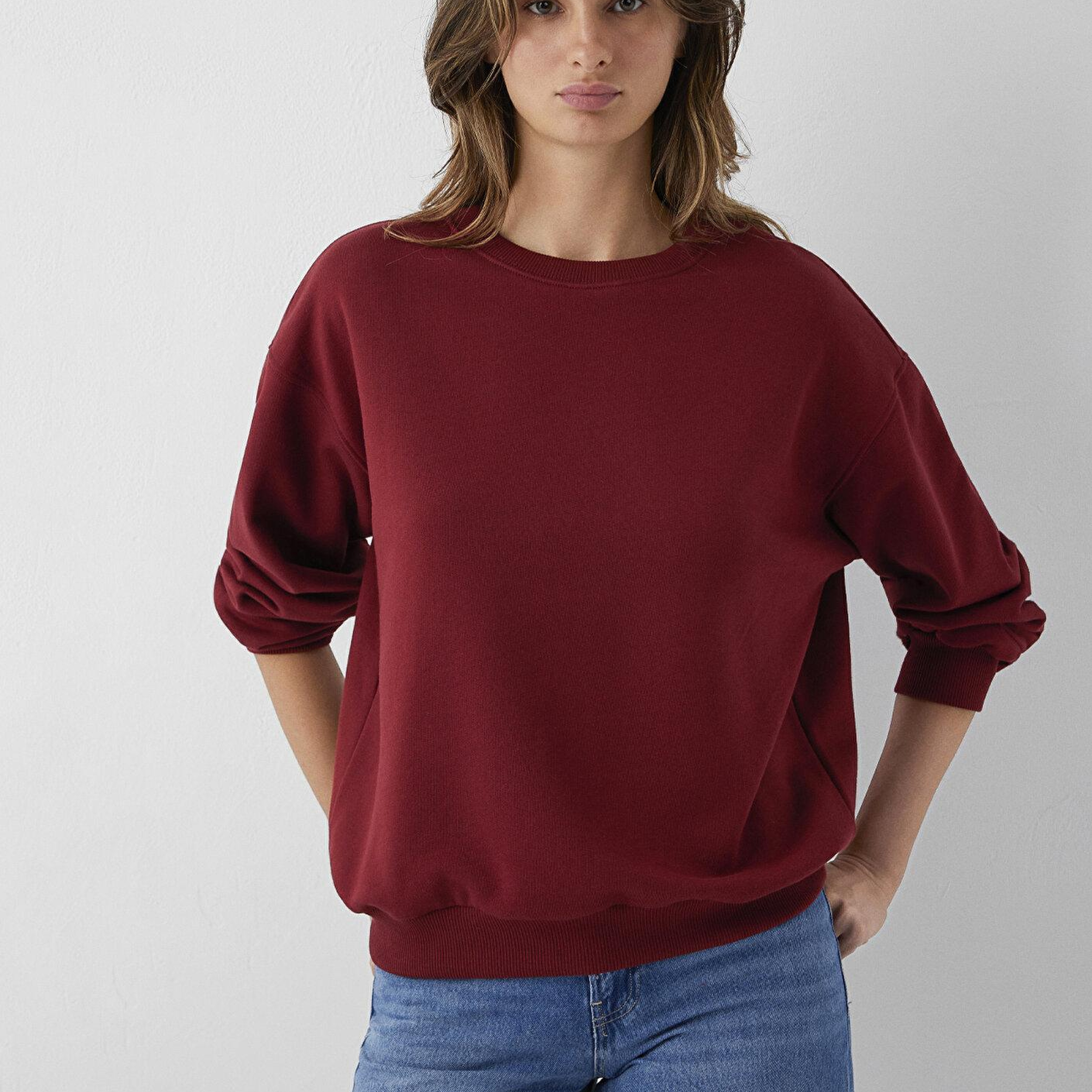 Mavi Kırmızı Sweatshirt 1S10567-85347