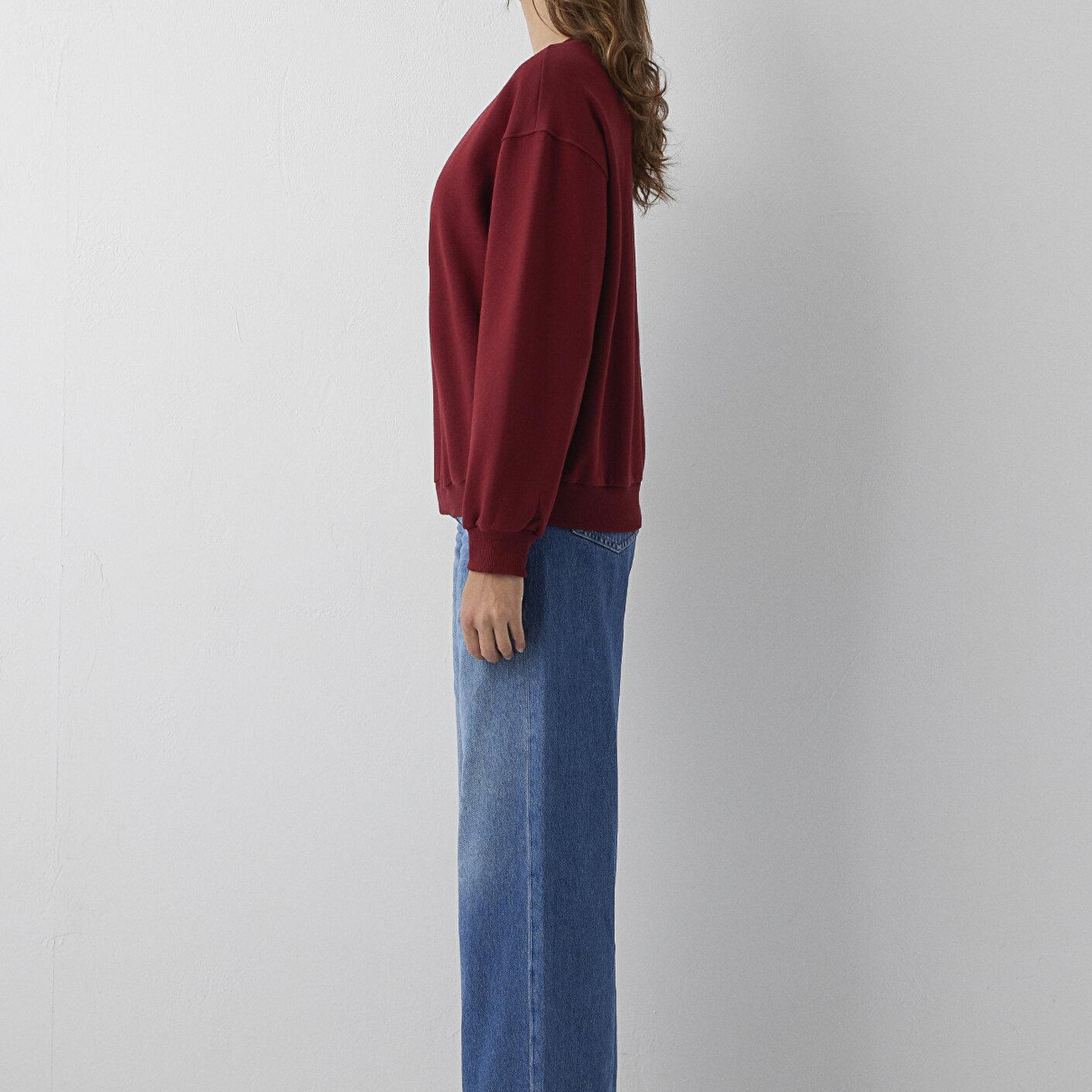 Mavi Kırmızı Sweatshirt 1S10567-85347