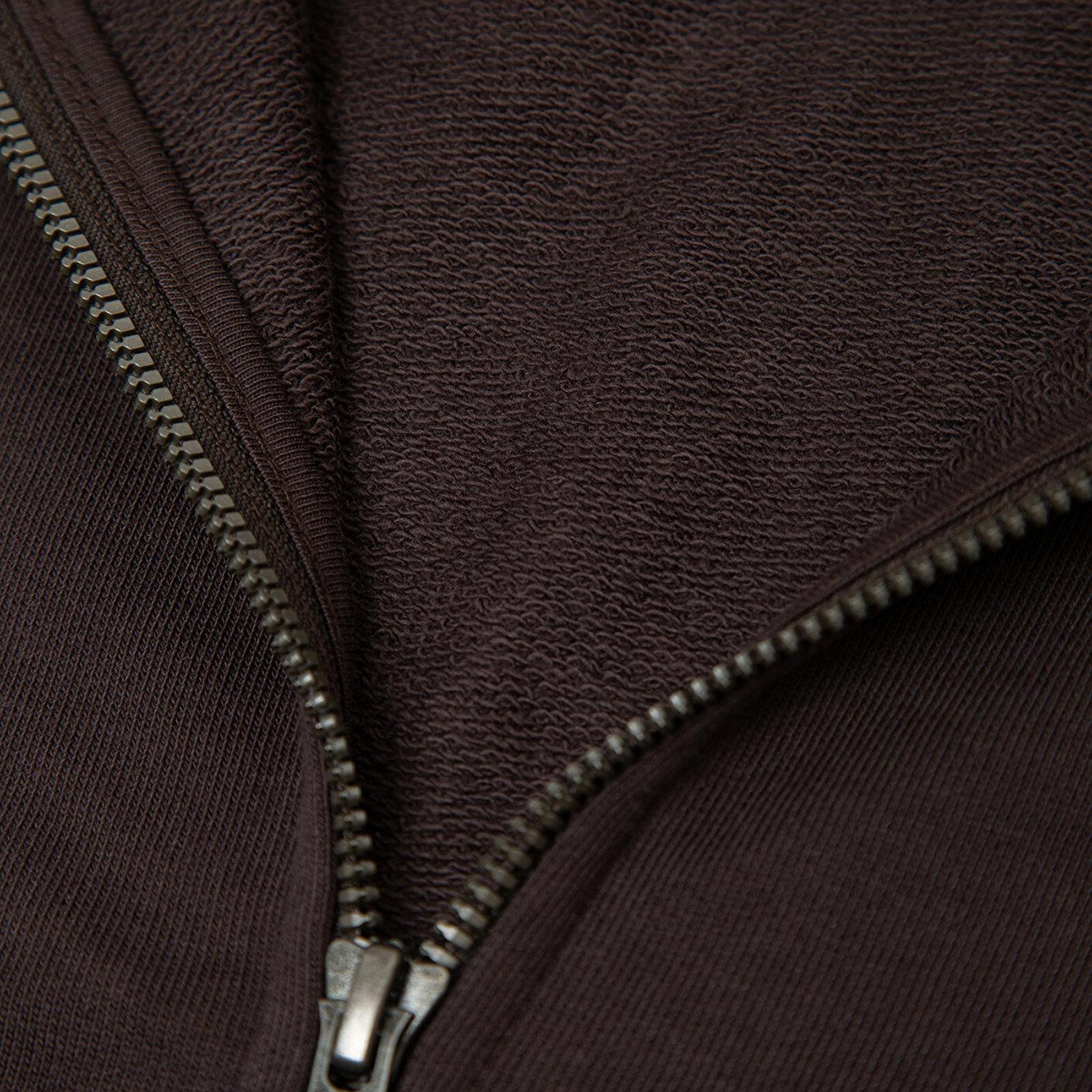Mavi Kapüşonlu Fermuarlı Kahverengi Sweatshirt 0S10423-70219