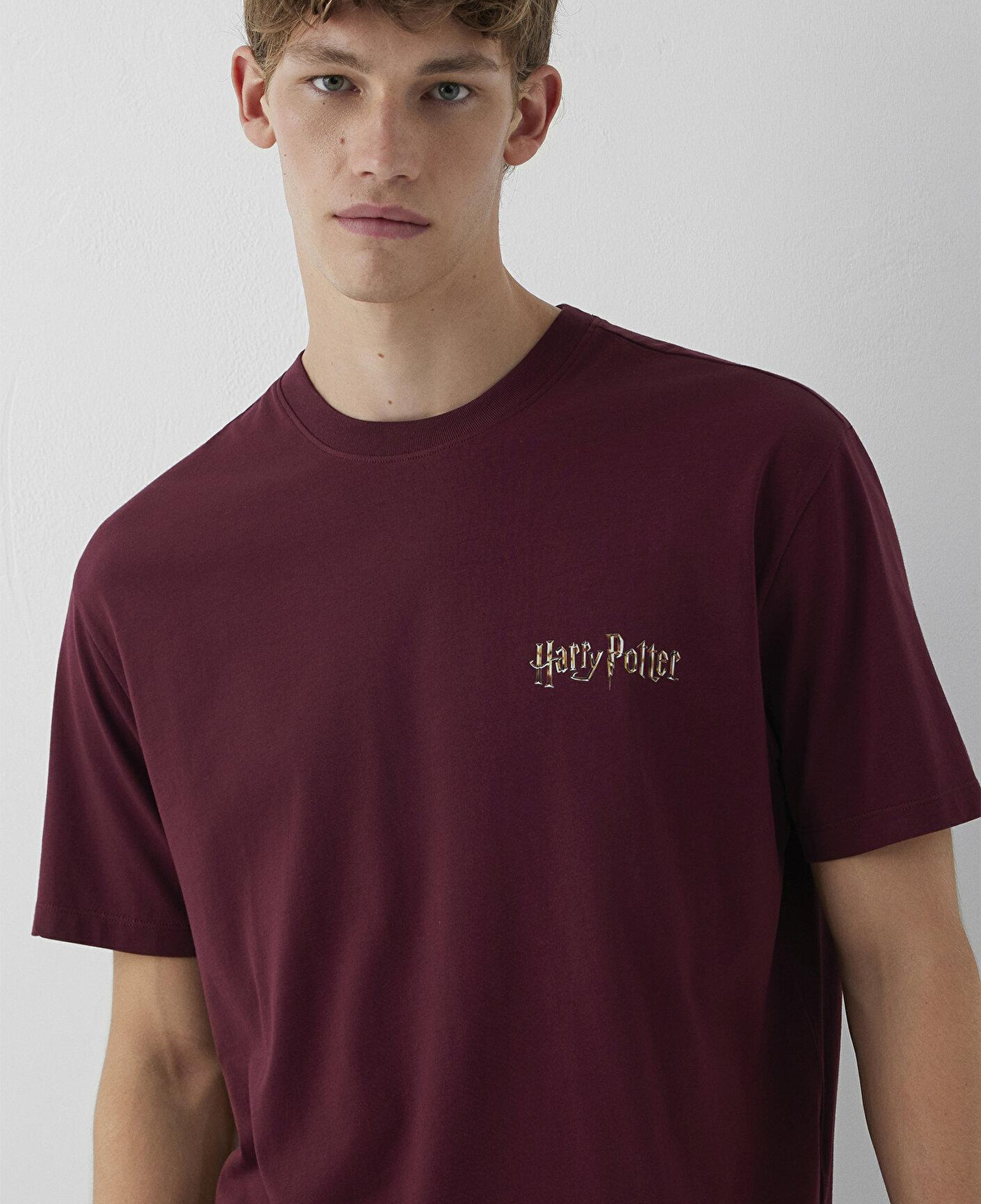 Mavi Harry Potter Baskılı Tişört Loose Fit / Bol Rahat Kesim 0613576-70426