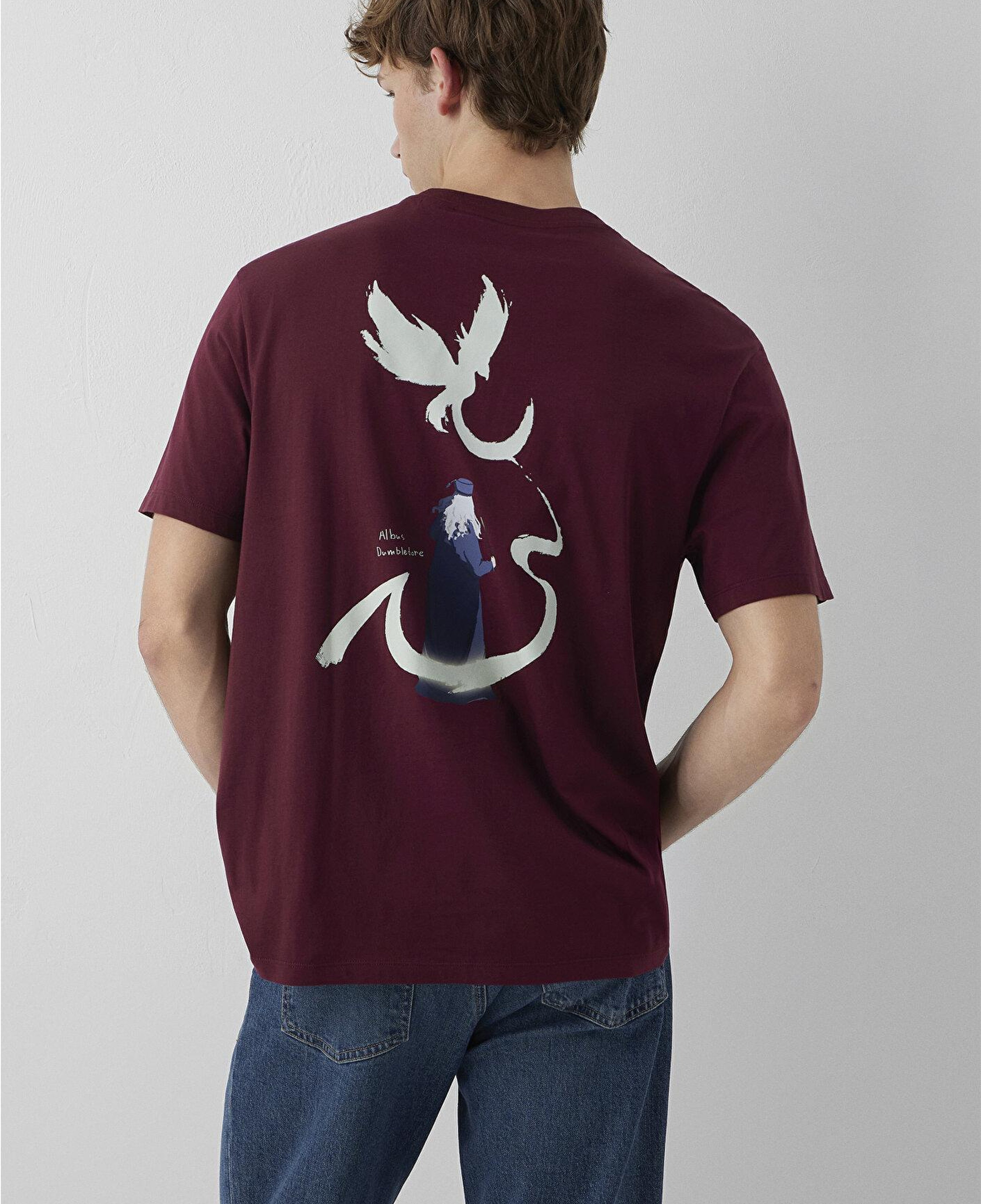 Mavi Harry Potter Baskılı Tişört Loose Fit / Bol Rahat Kesim 0613576-70426