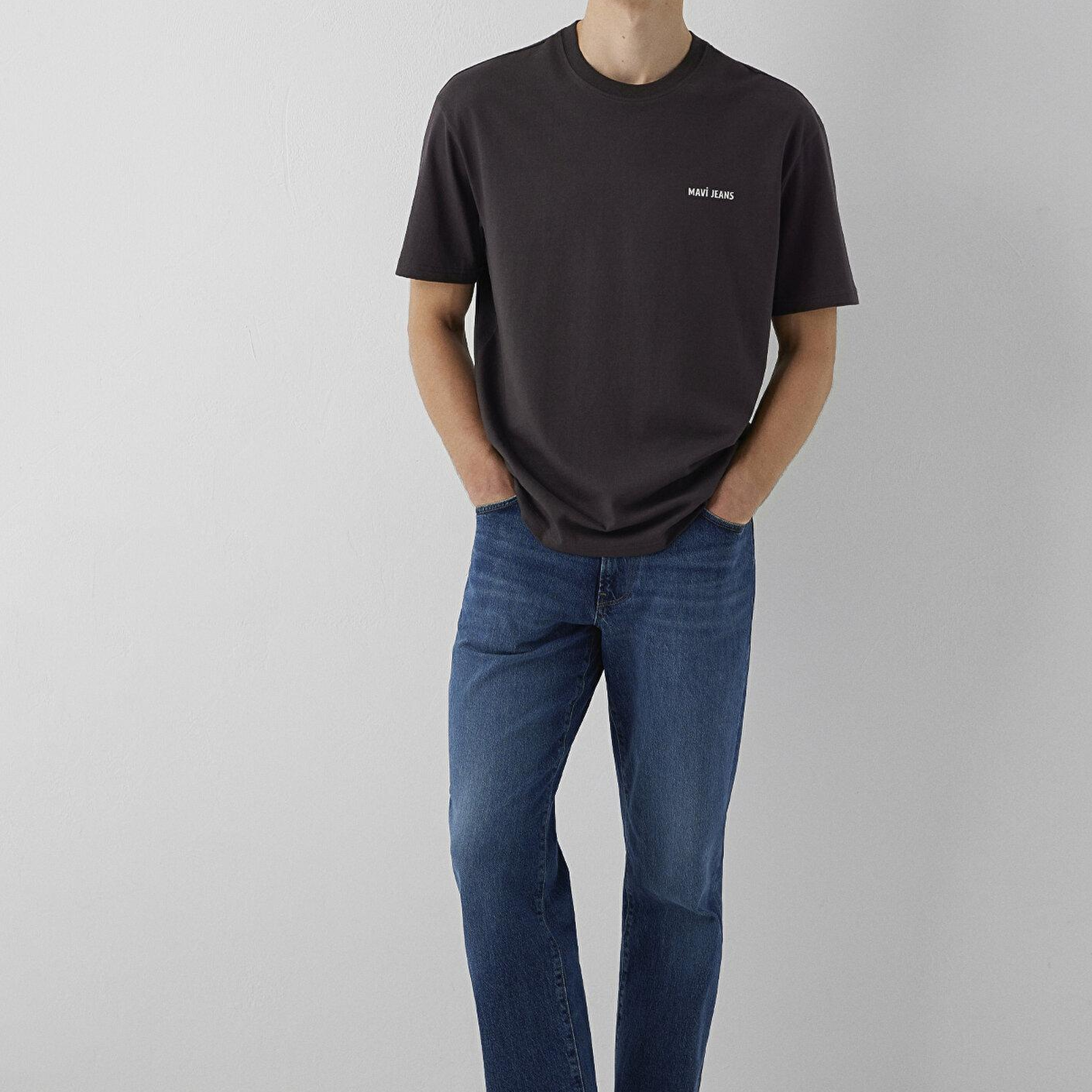 Mavi Mavi Jeans Kahverengi Tişört Loose Fit / Bol Rahat Kesim 0613551-90892