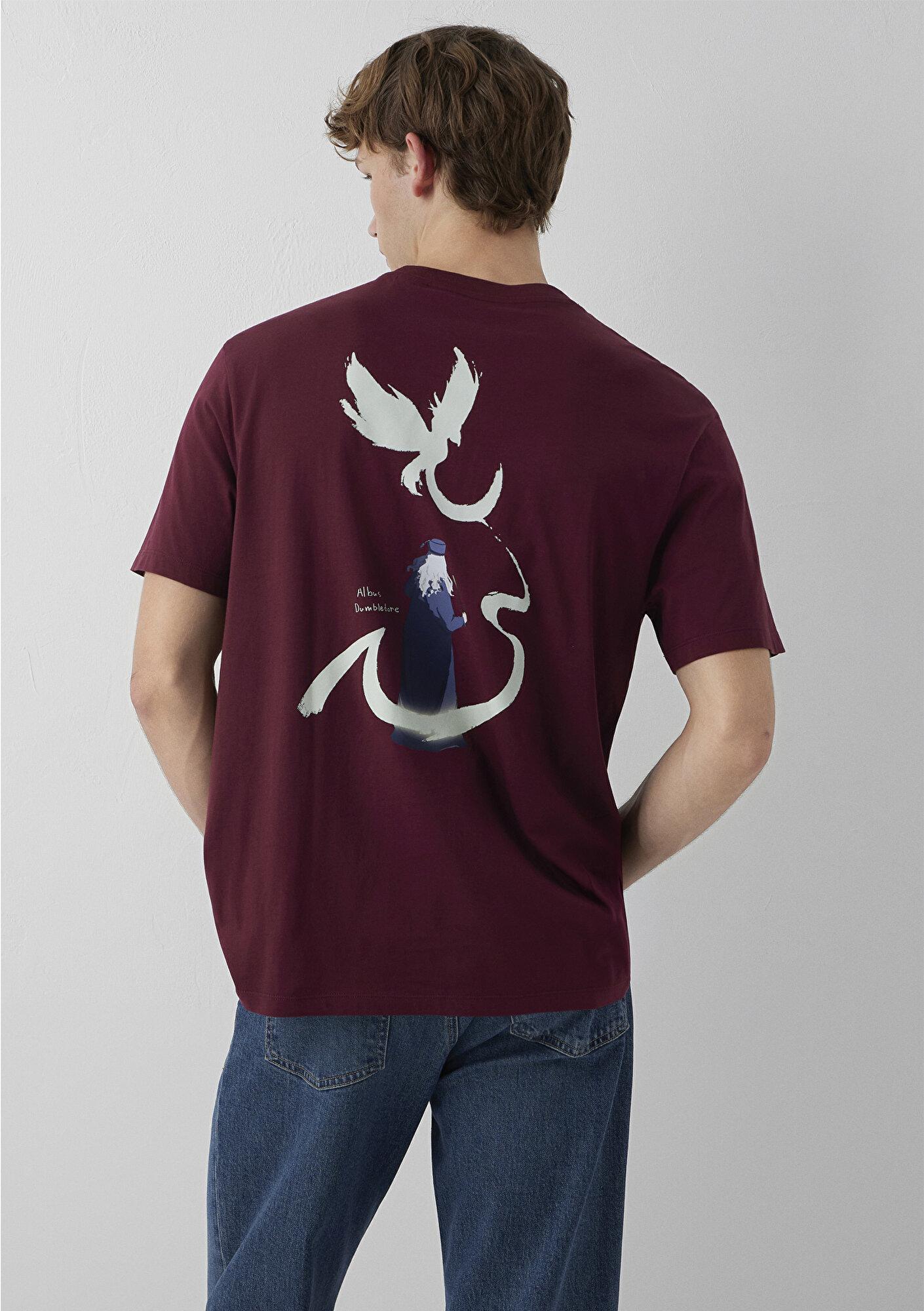 Mavi Harry Potter Baskılı Tişört Loose Fit / Bol Rahat Kesim 0613576-70426