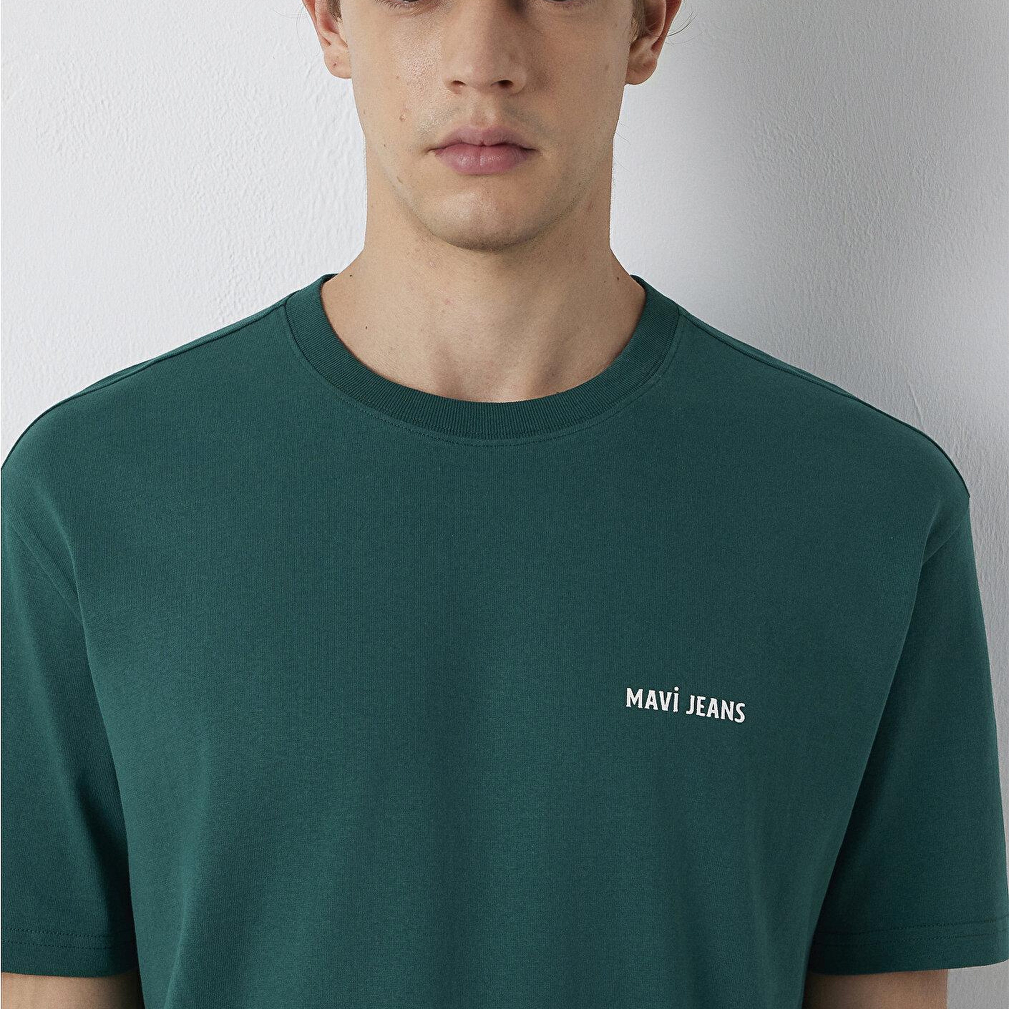 Mavi Mavi Jeans Yeşil Tişört Loose Fit / Bol Rahat Kesim 0613551-90781
