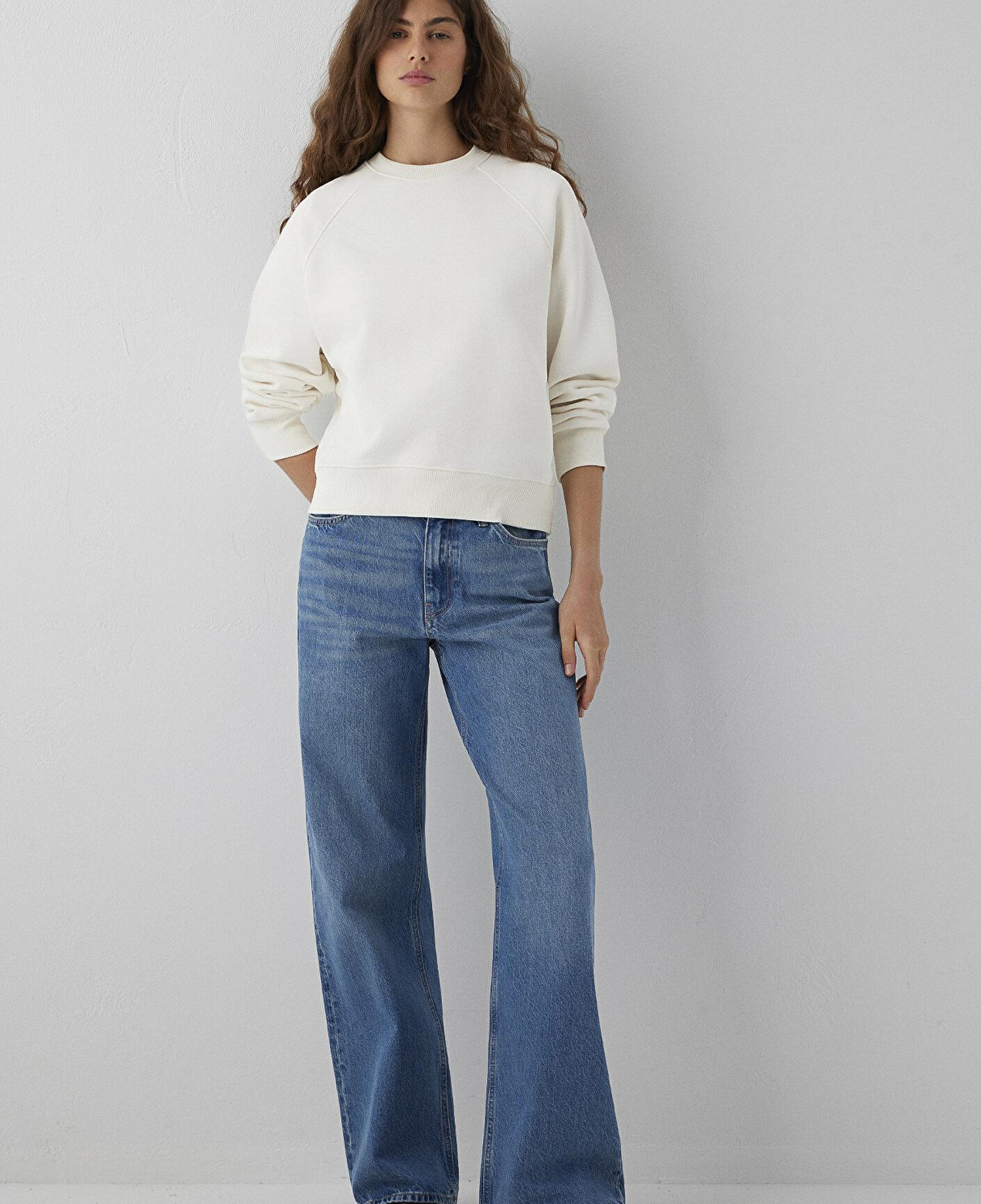 Mavi Ekru Sweatshirt 1S10578-70049