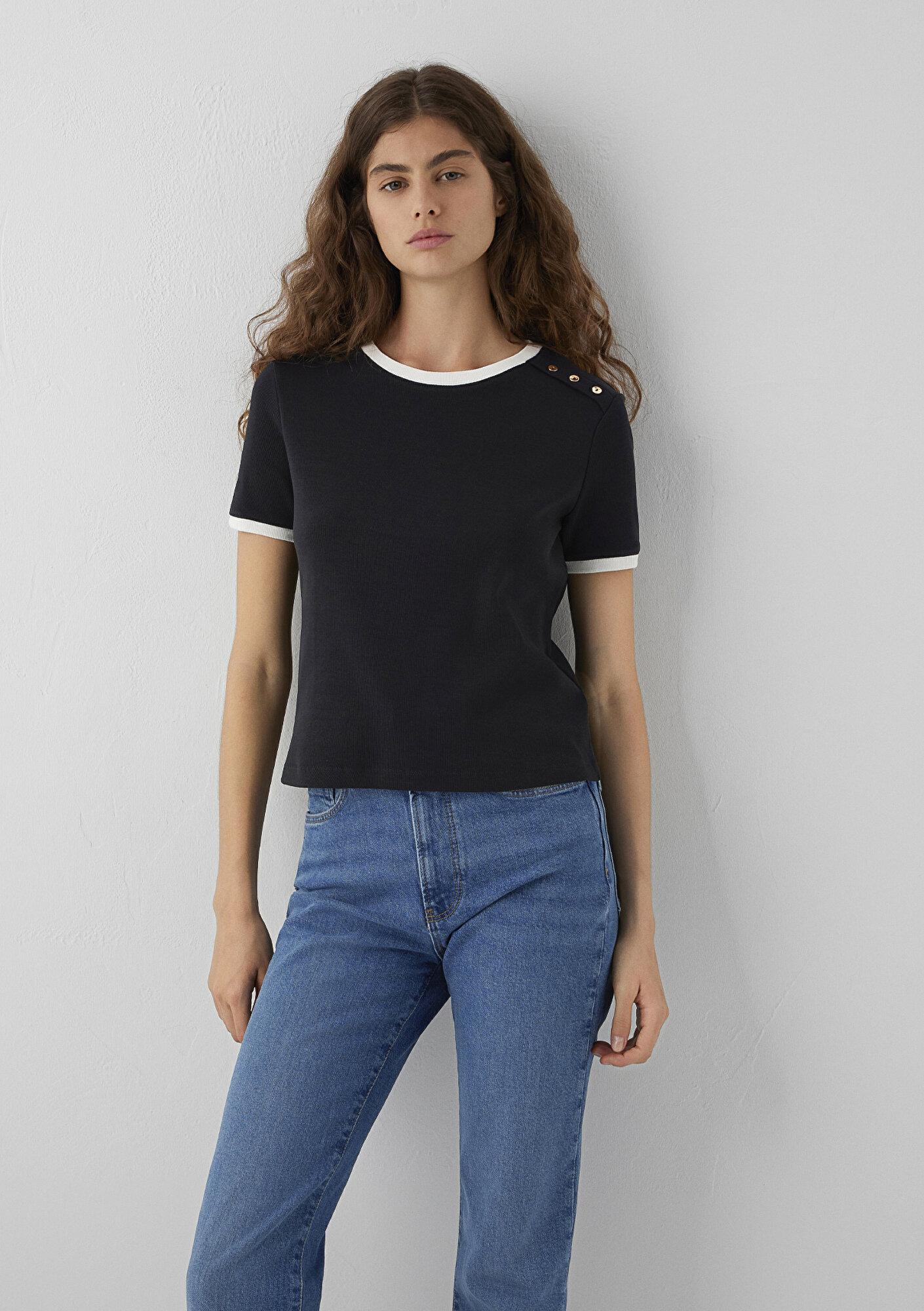 Mavi Siyah Tişört Regular Fit / Normal Kesim 1614124-900