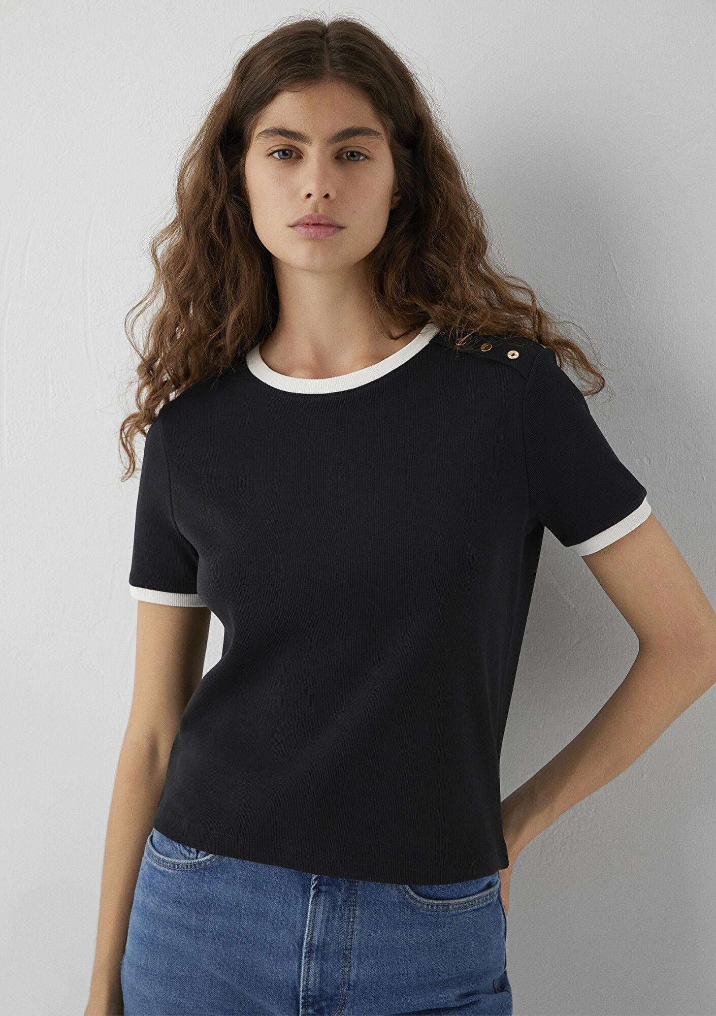 Mavi Siyah Tişört Regular Fit / Normal Kesim 1614124-900