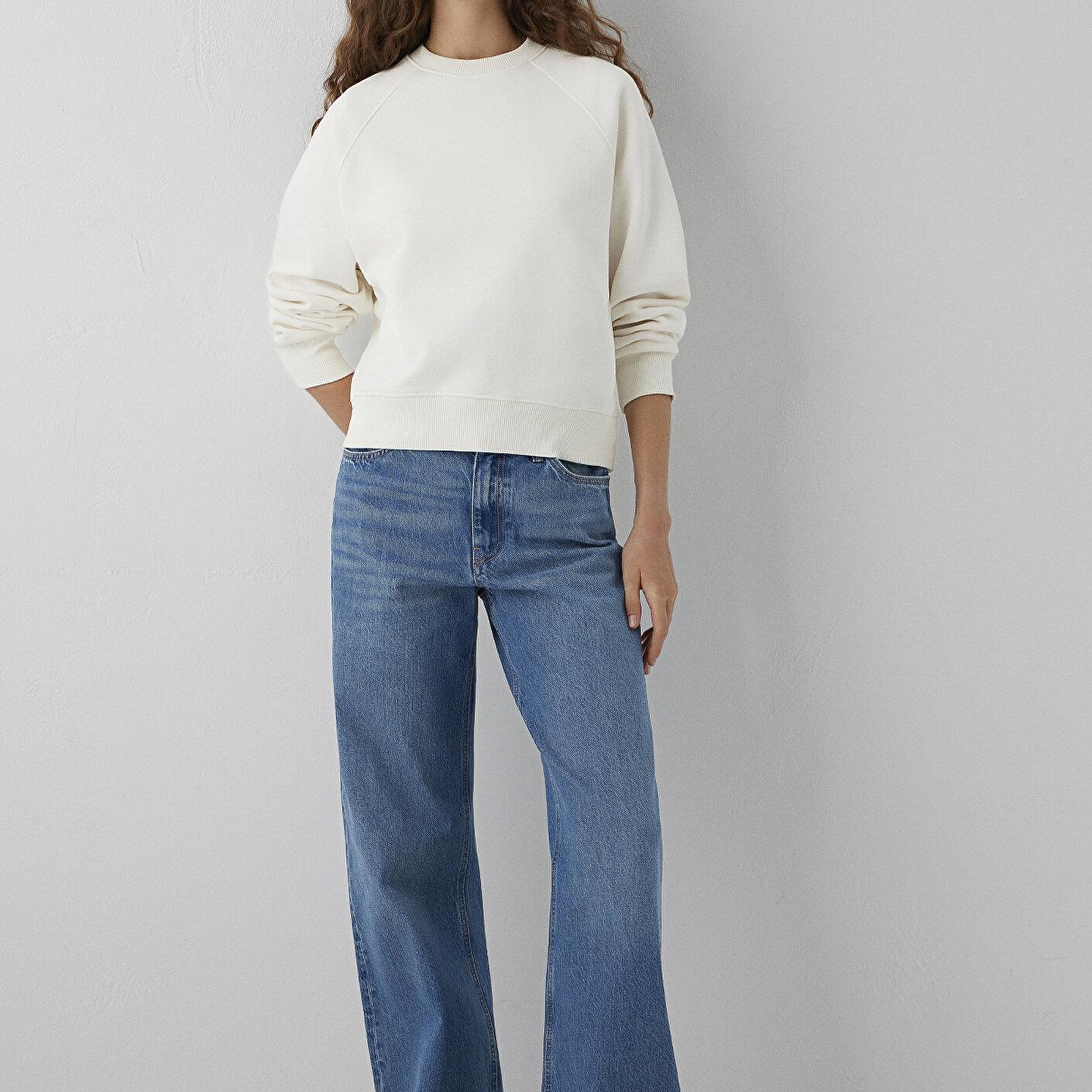 Mavi Ekru Sweatshirt 1S10578-70049