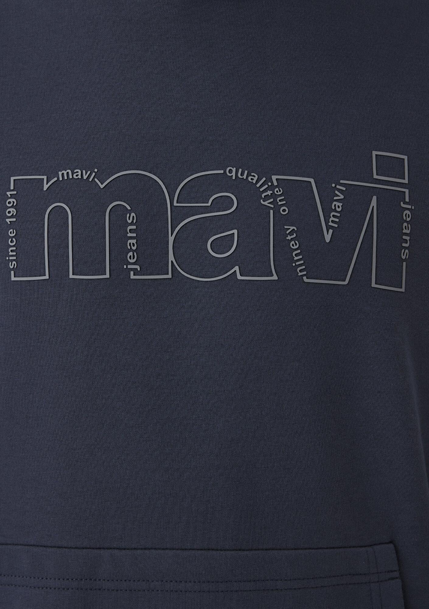Mavi Kapüşonlu Antrasit Sweatshirt 0S10196-70759