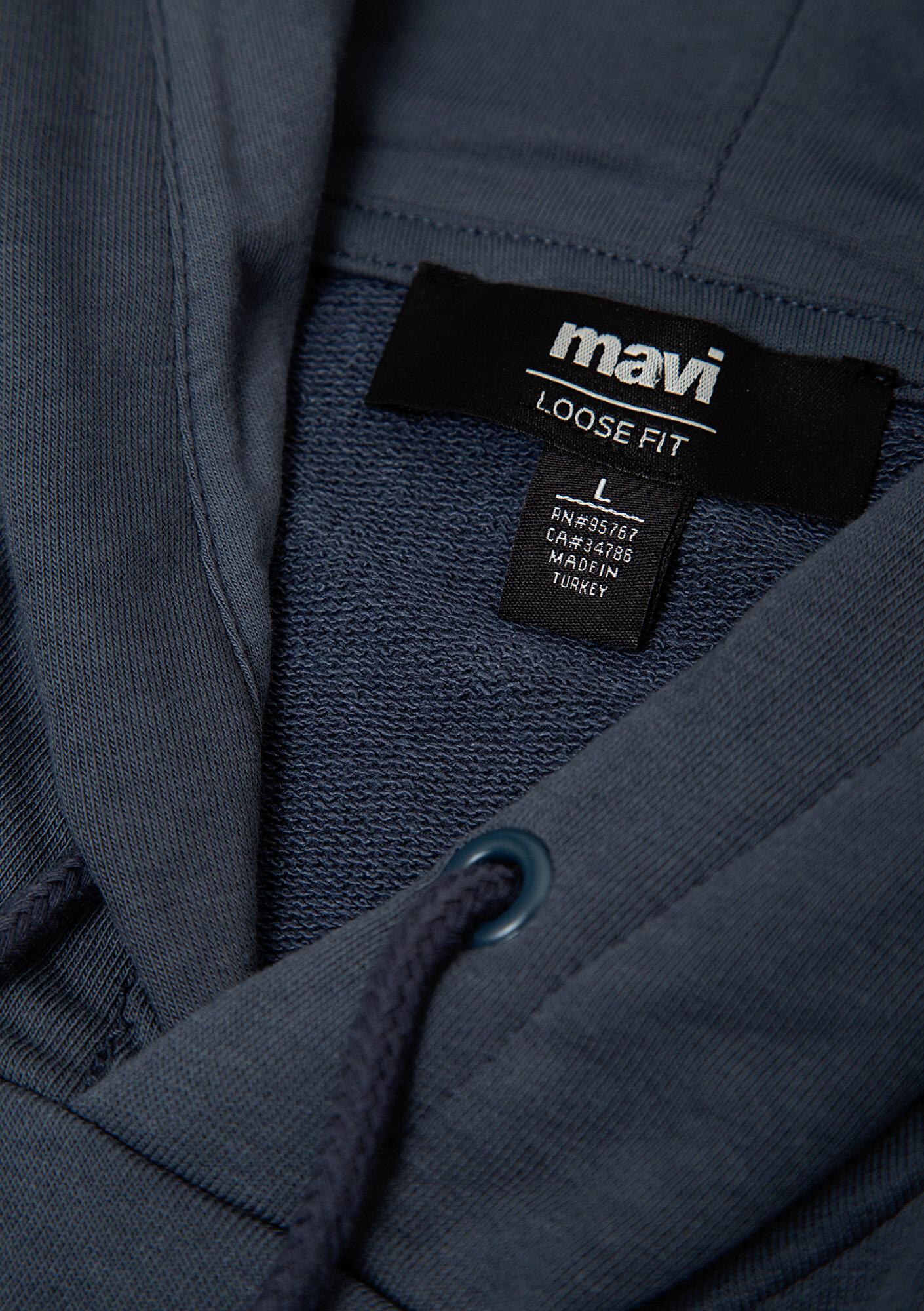 Mavi Kapüşonlu Antrasit Sweatshirt 0S10196-70759