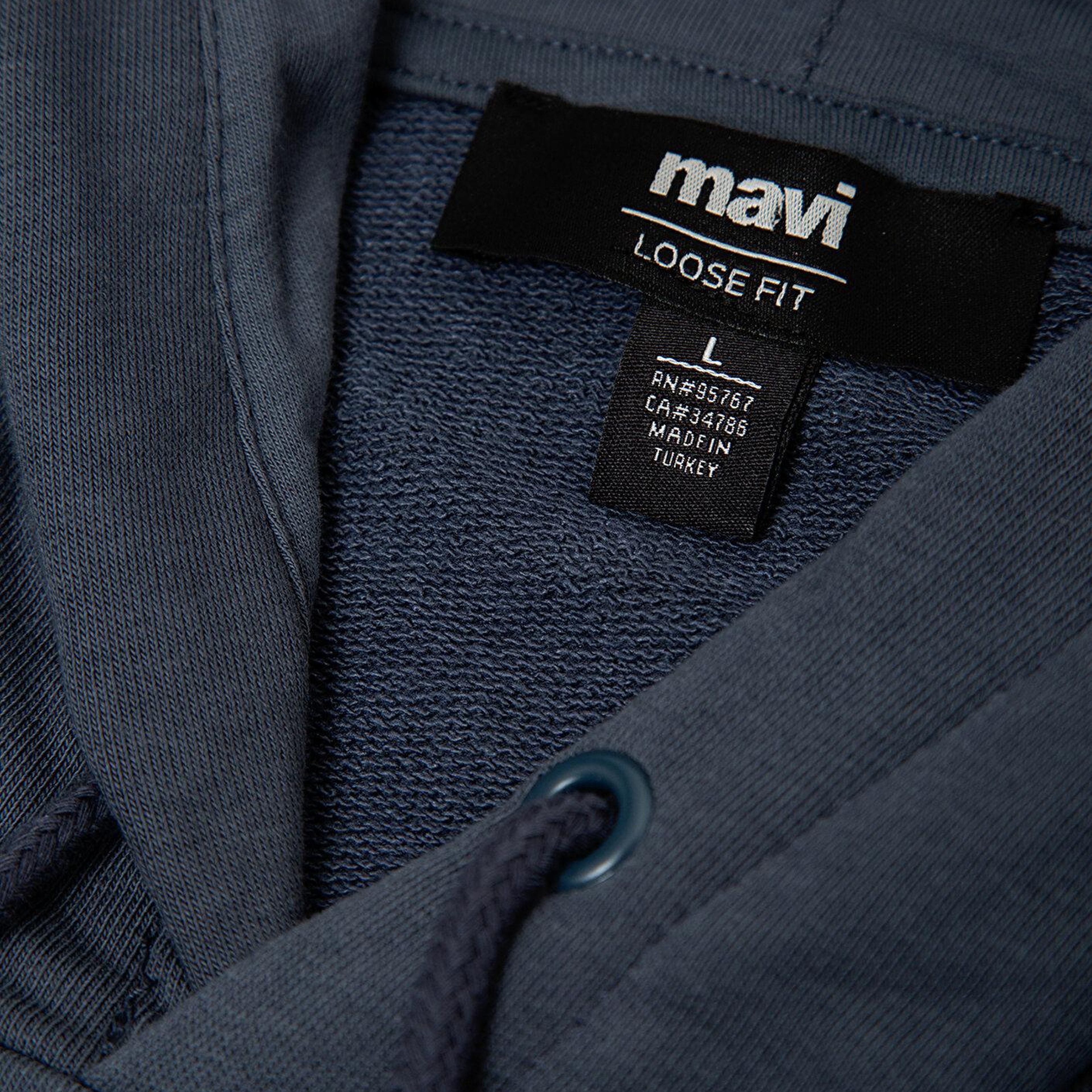 Mavi Kapüşonlu Antrasit Sweatshirt 0S10196-70759