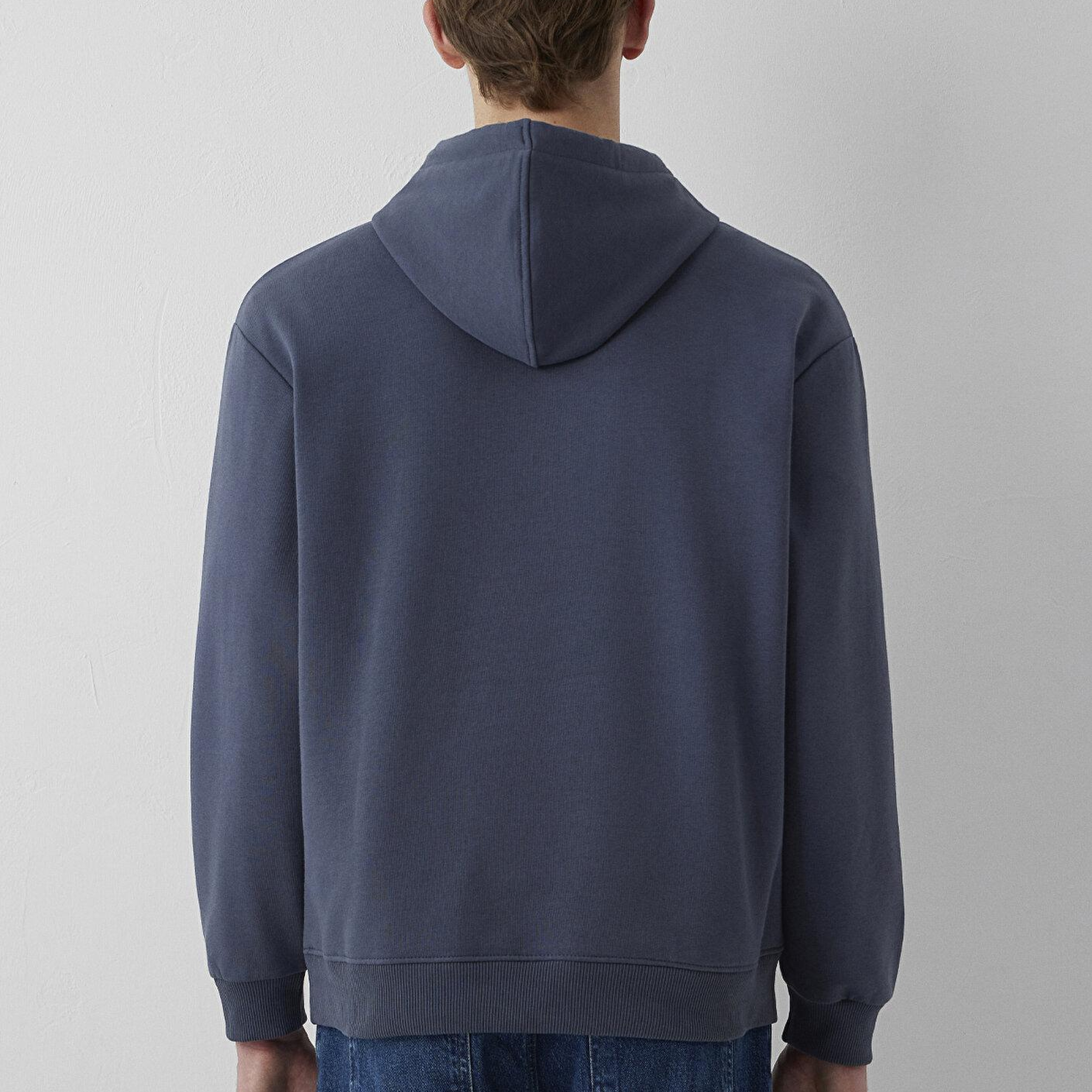 Mavi Kapüşonlu Antrasit Sweatshirt 0S10196-70759