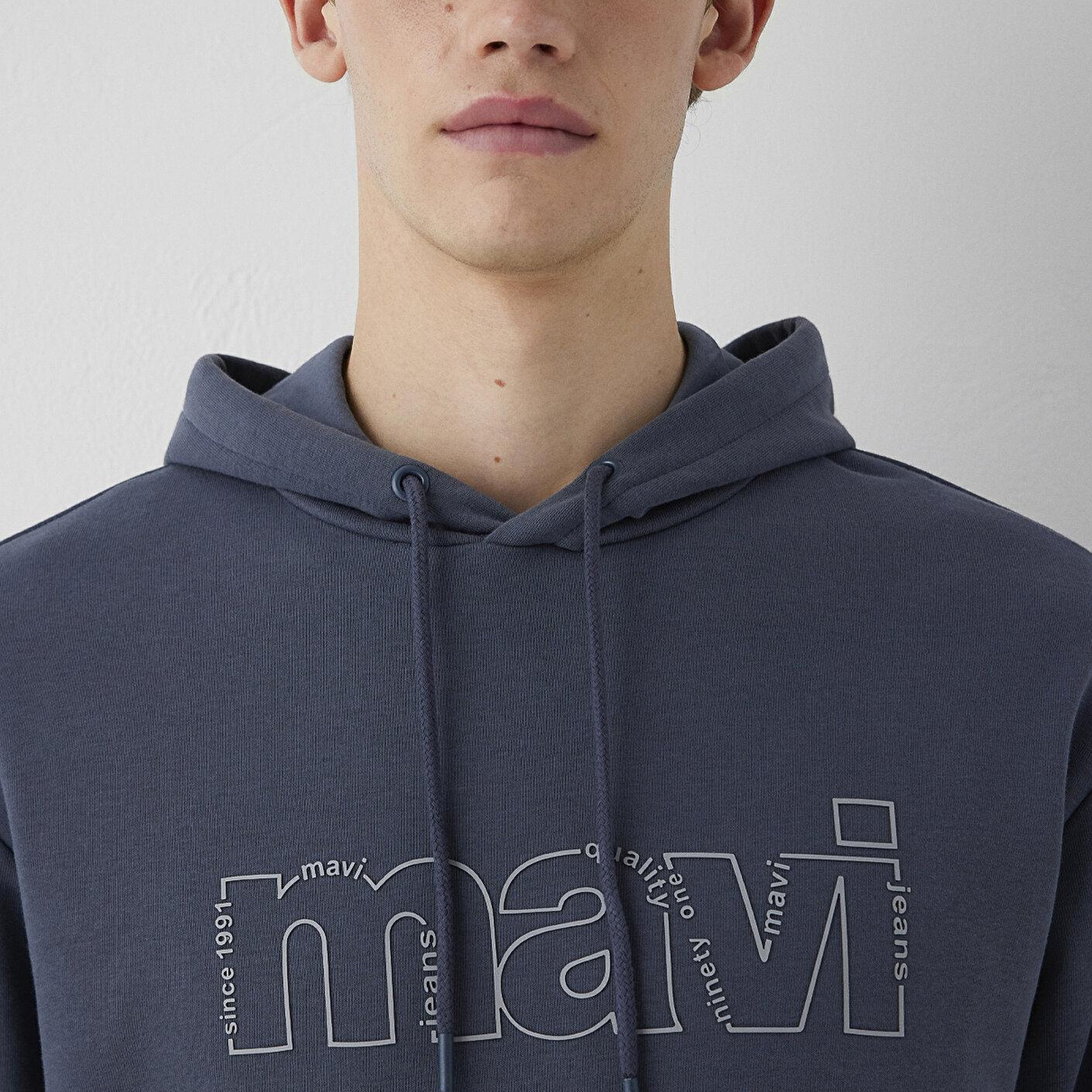 Mavi Kapüşonlu Antrasit Sweatshirt 0S10196-70759