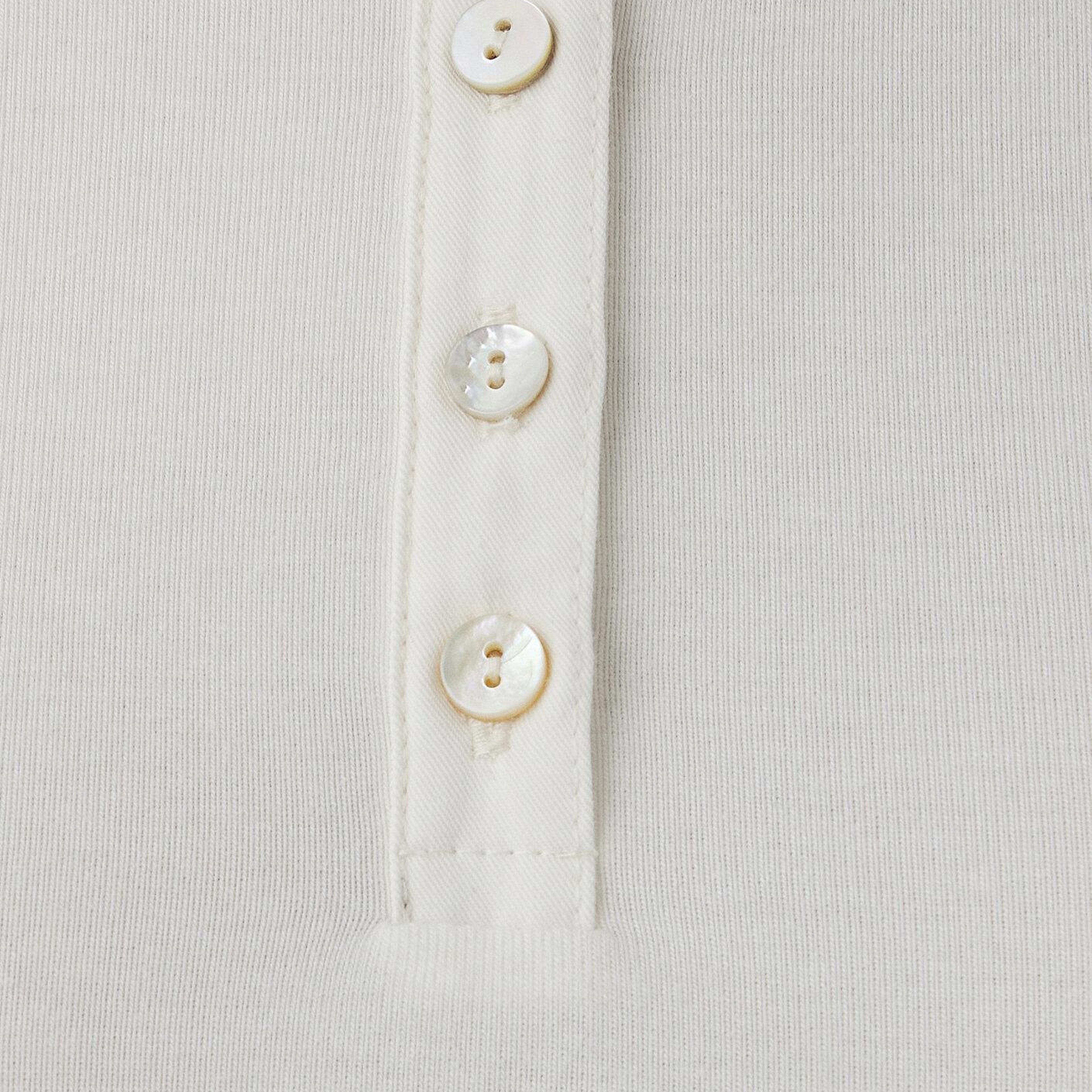 Mavi Ekru Tişört Fitted / Vücuda Oturan Kesim 1614120-80194