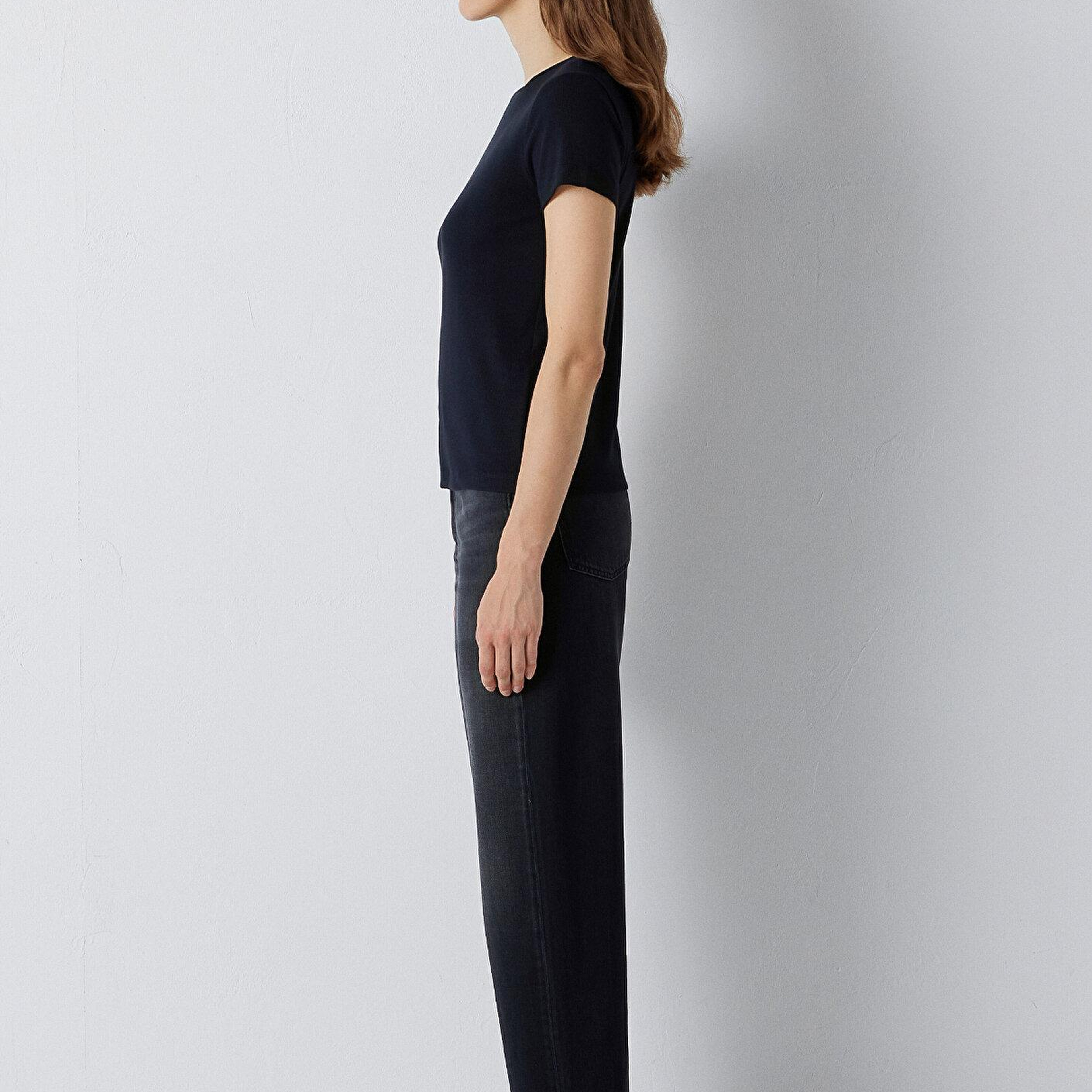 Mavi Siyah Basic Tişört Slim Fit / Dar Kesim 1612904-900