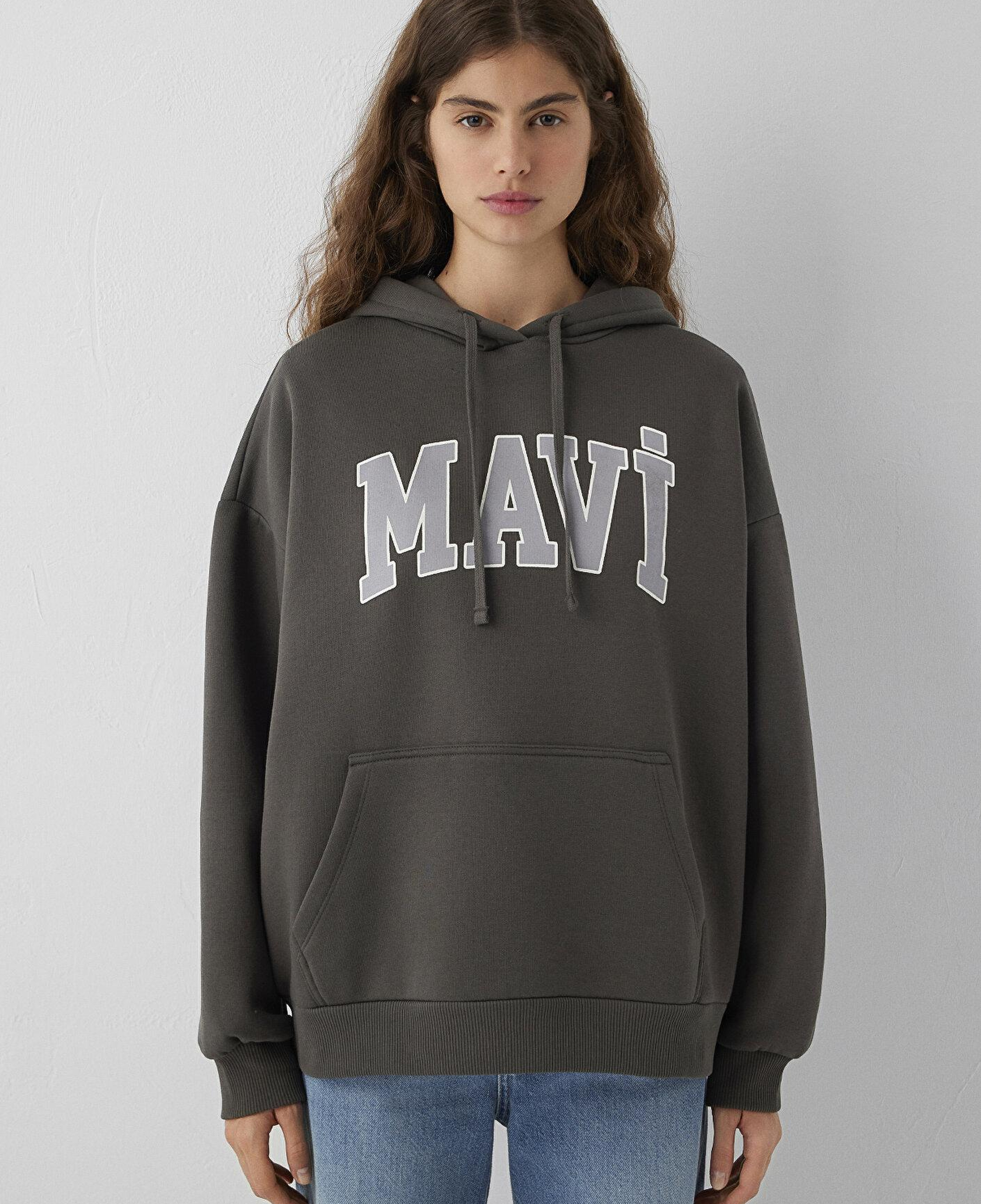 Mavi Kapüşonlu Yeşil Sweatshirt 1600361-71598