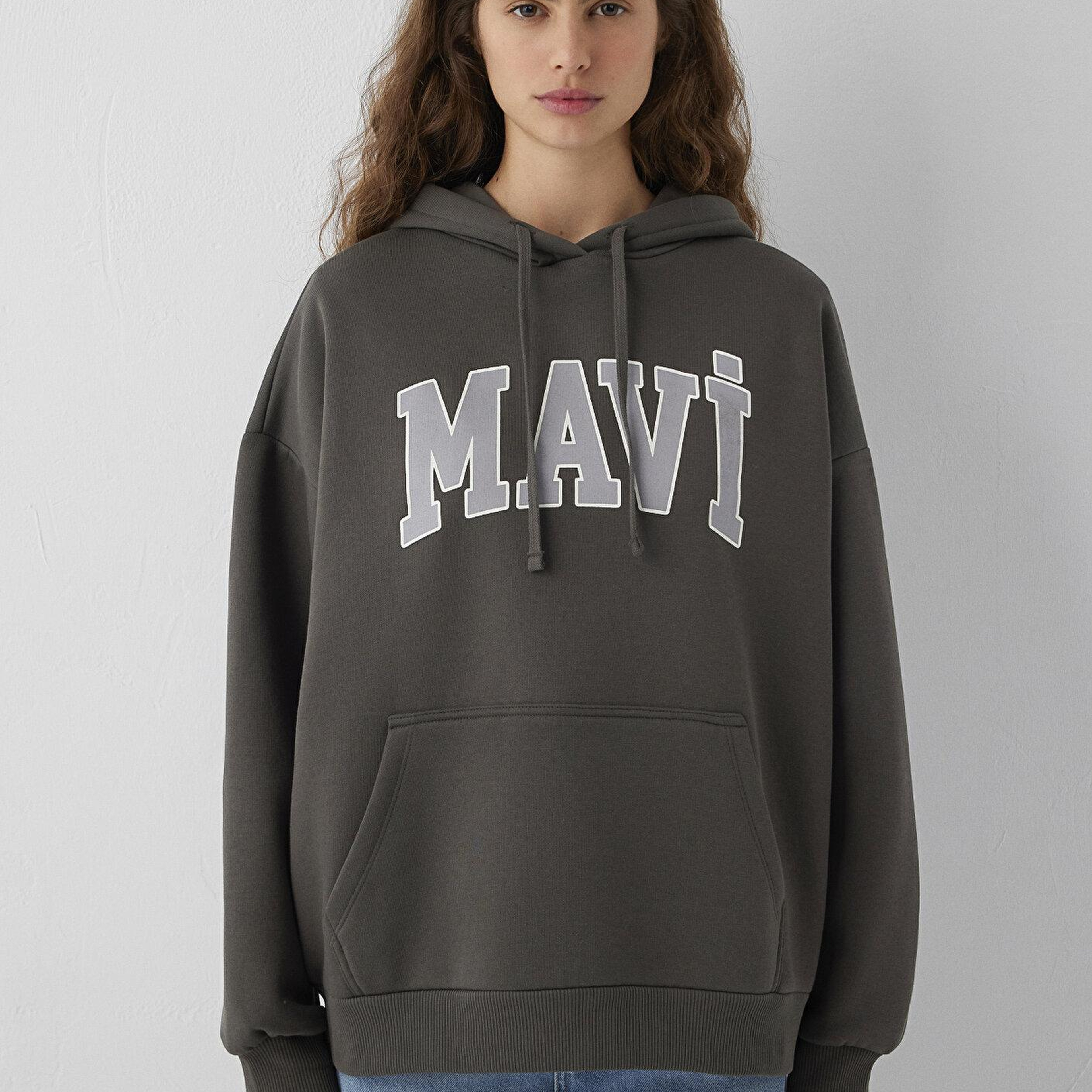 Mavi Kapüşonlu Yeşil Sweatshirt 1600361-71598