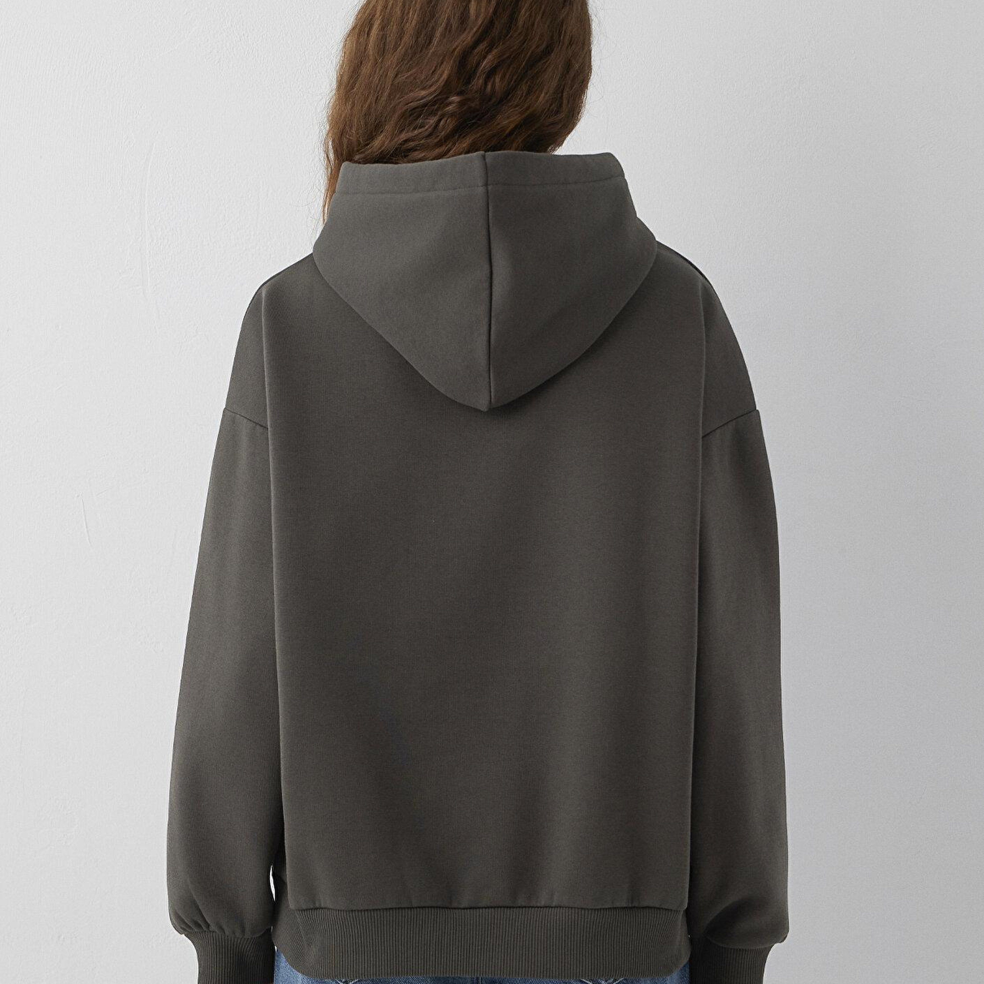 Mavi Kapüşonlu Yeşil Sweatshirt 1600361-71598