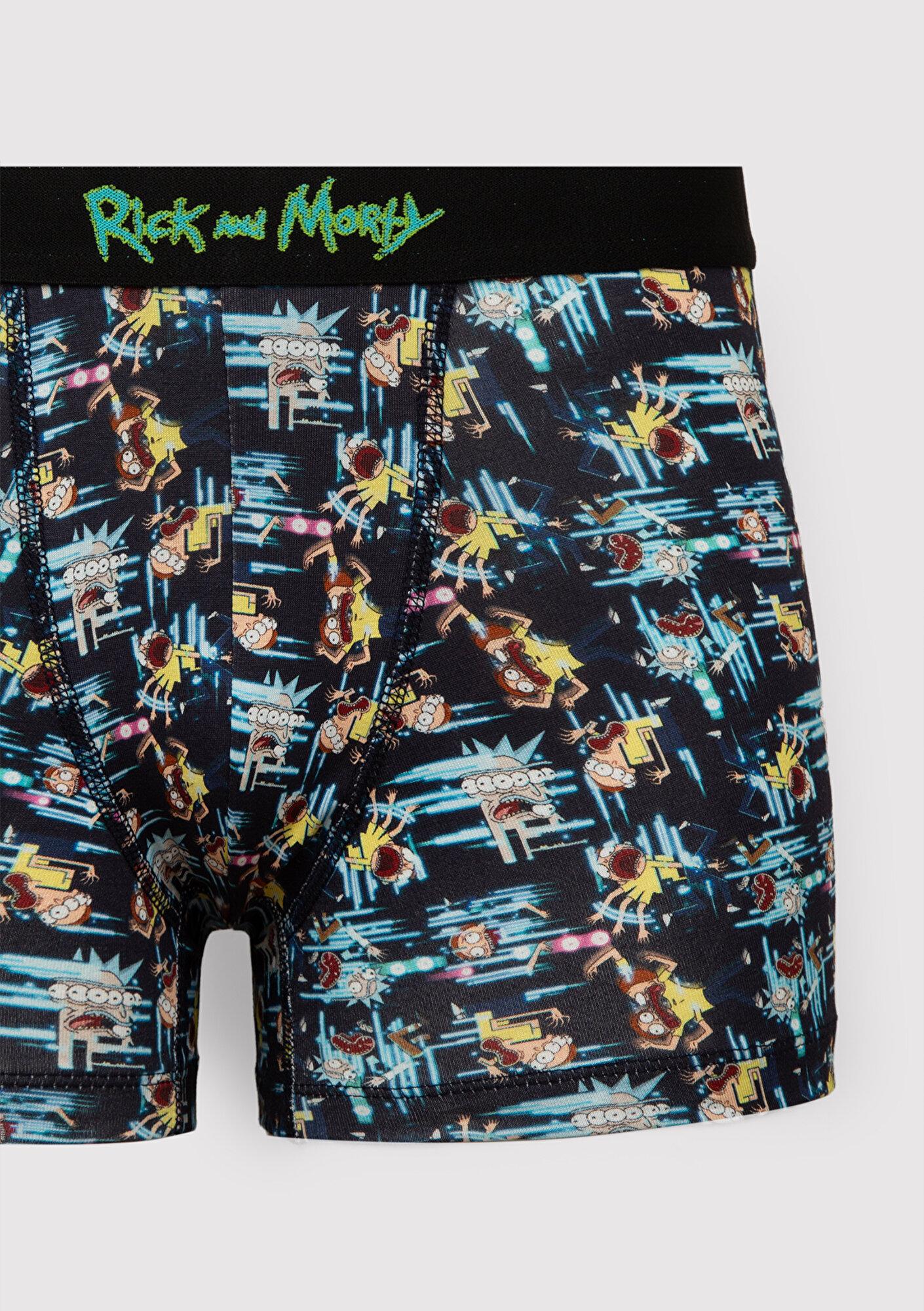 Mavi Rick and Morty Baskılı Lacivert Boxer 0912454-30217