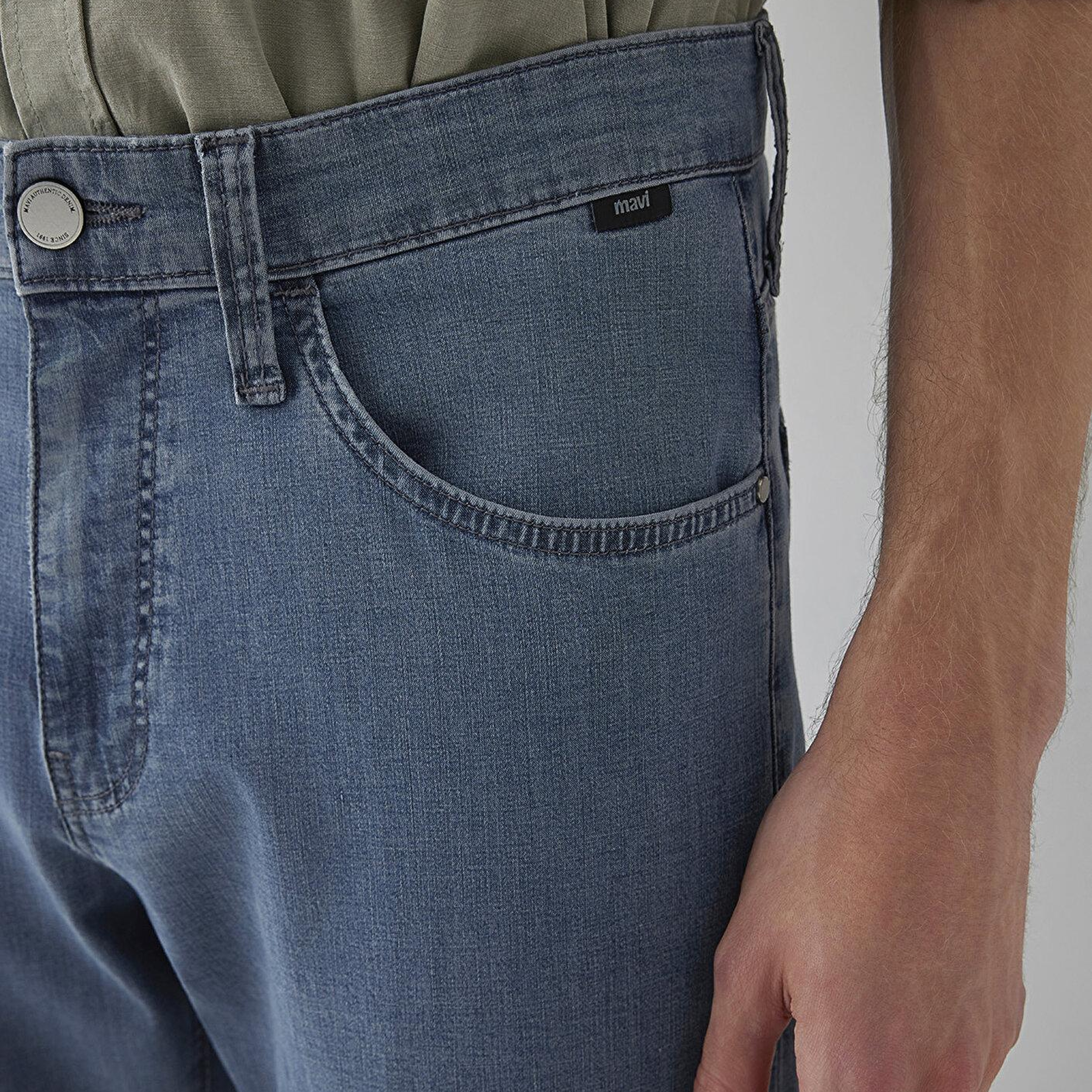 Mavi Hunter Mavi Black Puslu Açık Mavi Jean Pantolon 00202A4185