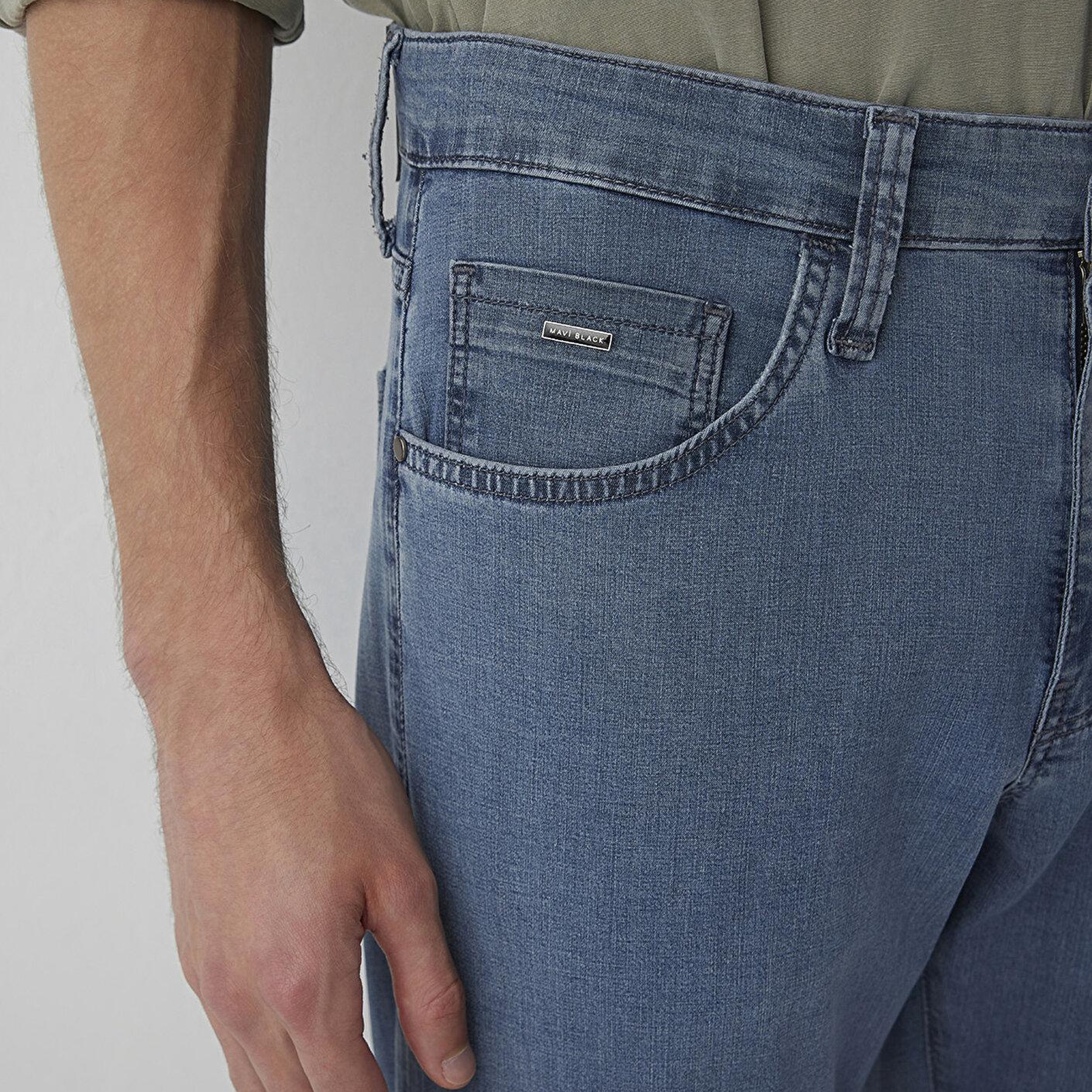 Mavi Hunter Mavi Black Puslu Açık Mavi Jean Pantolon 00202A4185
