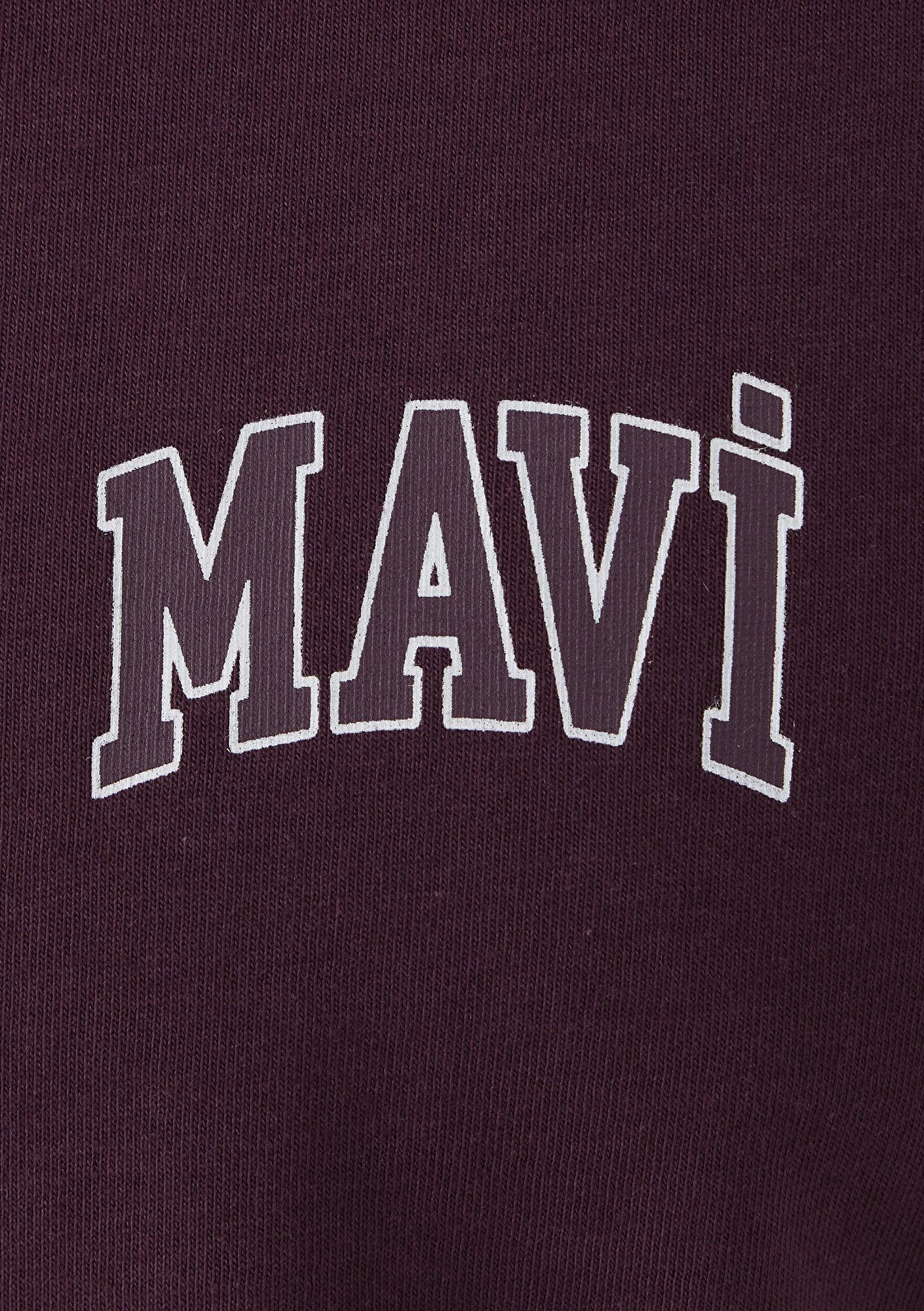 Mavi Mavi Logo Baskılı Bordo Tişört Regular Fit / Normal Kesim 0611714-70434