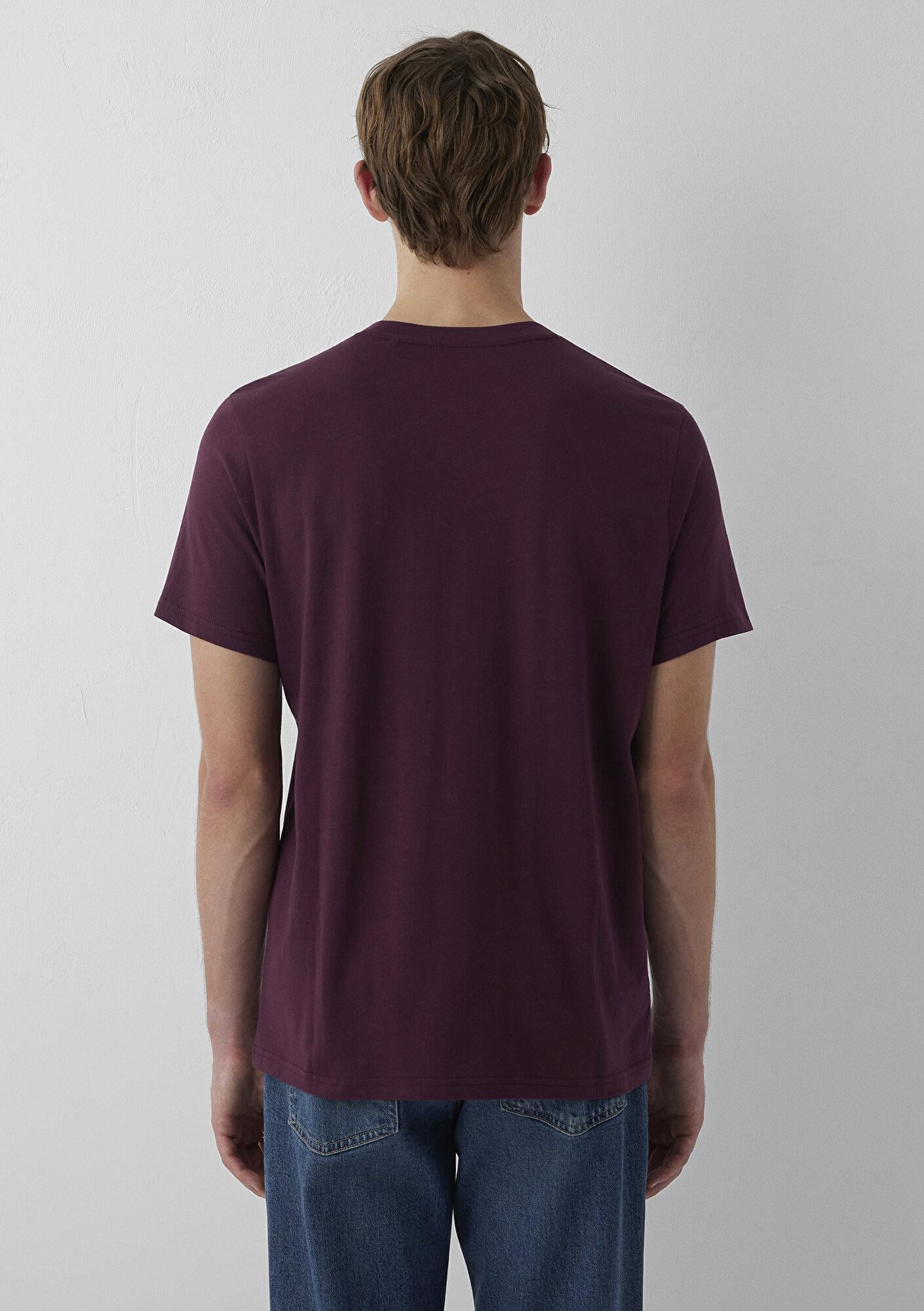 Mavi Mavi Logo Baskılı Bordo Tişört Regular Fit / Normal Kesim 0611714-70434