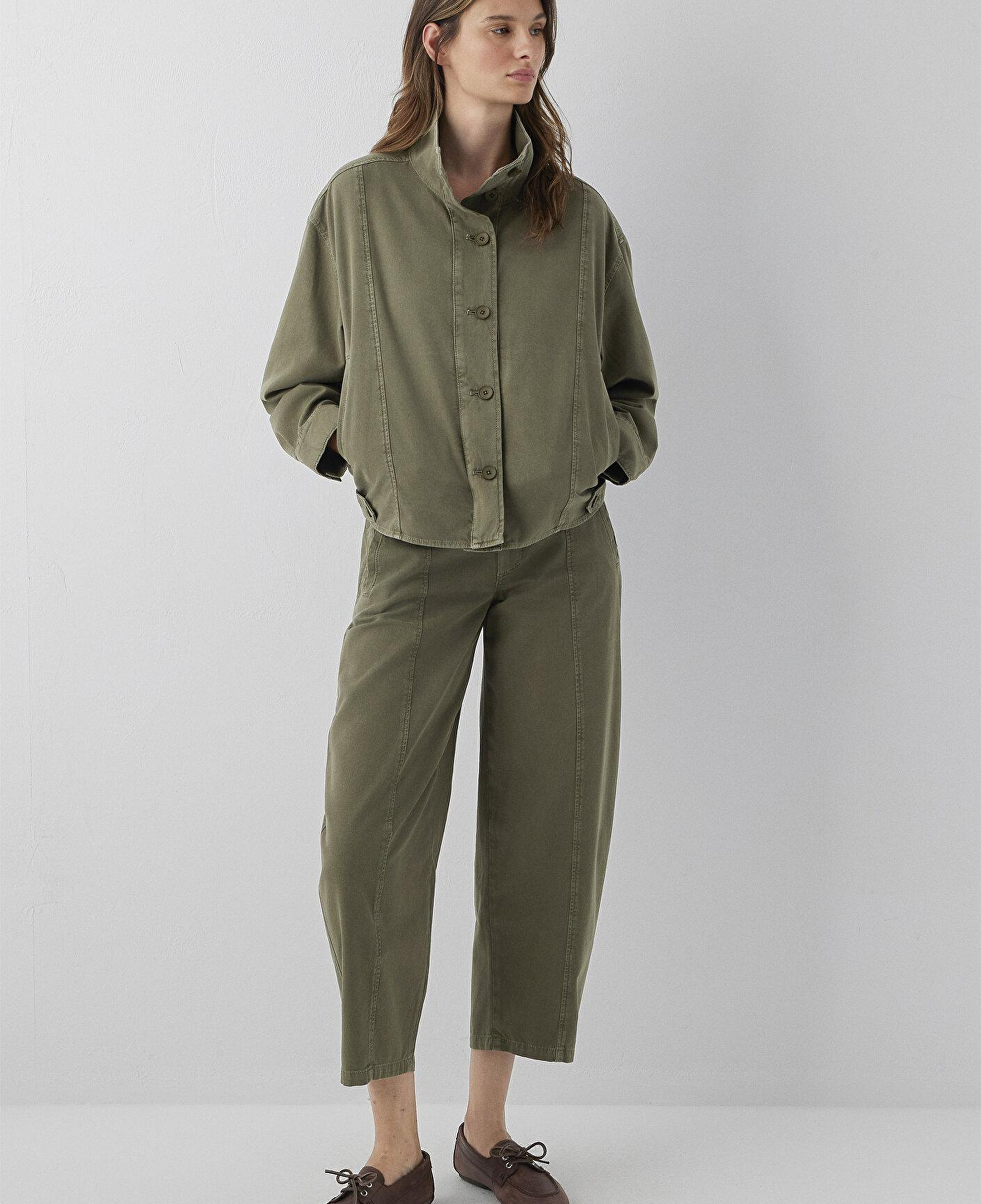 Mavi Yeşil Ceket Oversize / Geniş Kesim 1110922-71545
