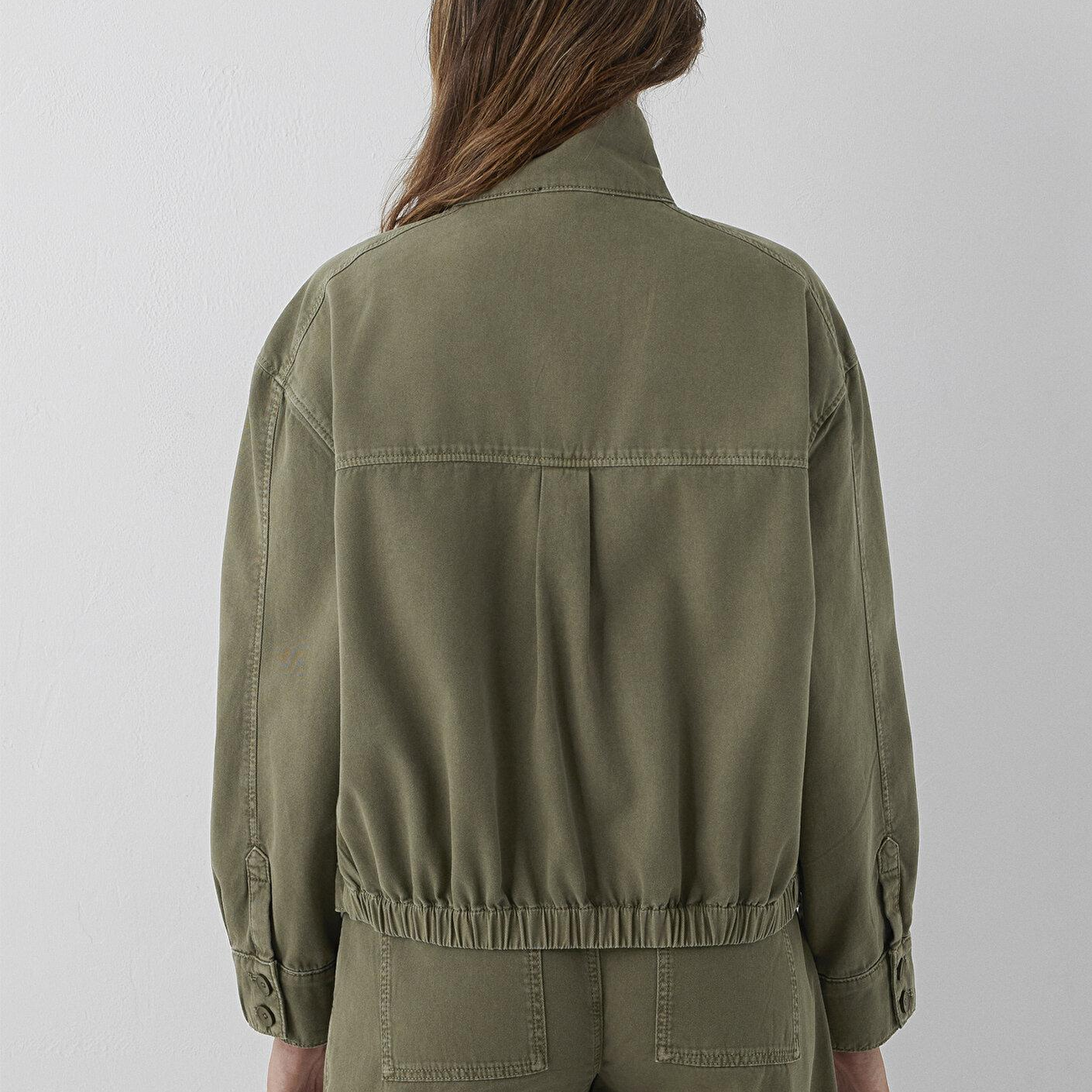Mavi Yeşil Ceket Oversize / Geniş Kesim 1110922-71545