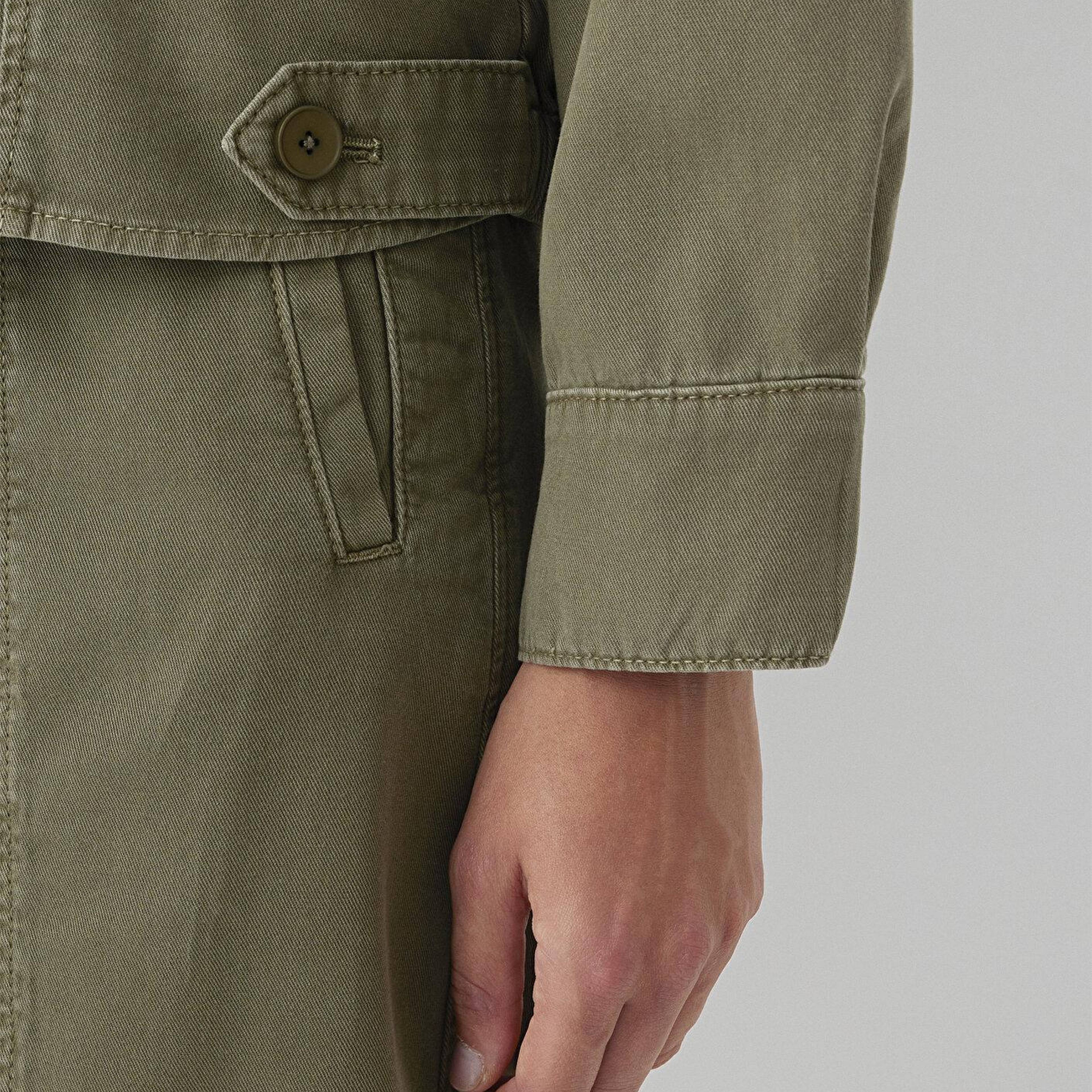 Mavi Yeşil Ceket Oversize / Geniş Kesim 1110922-71545