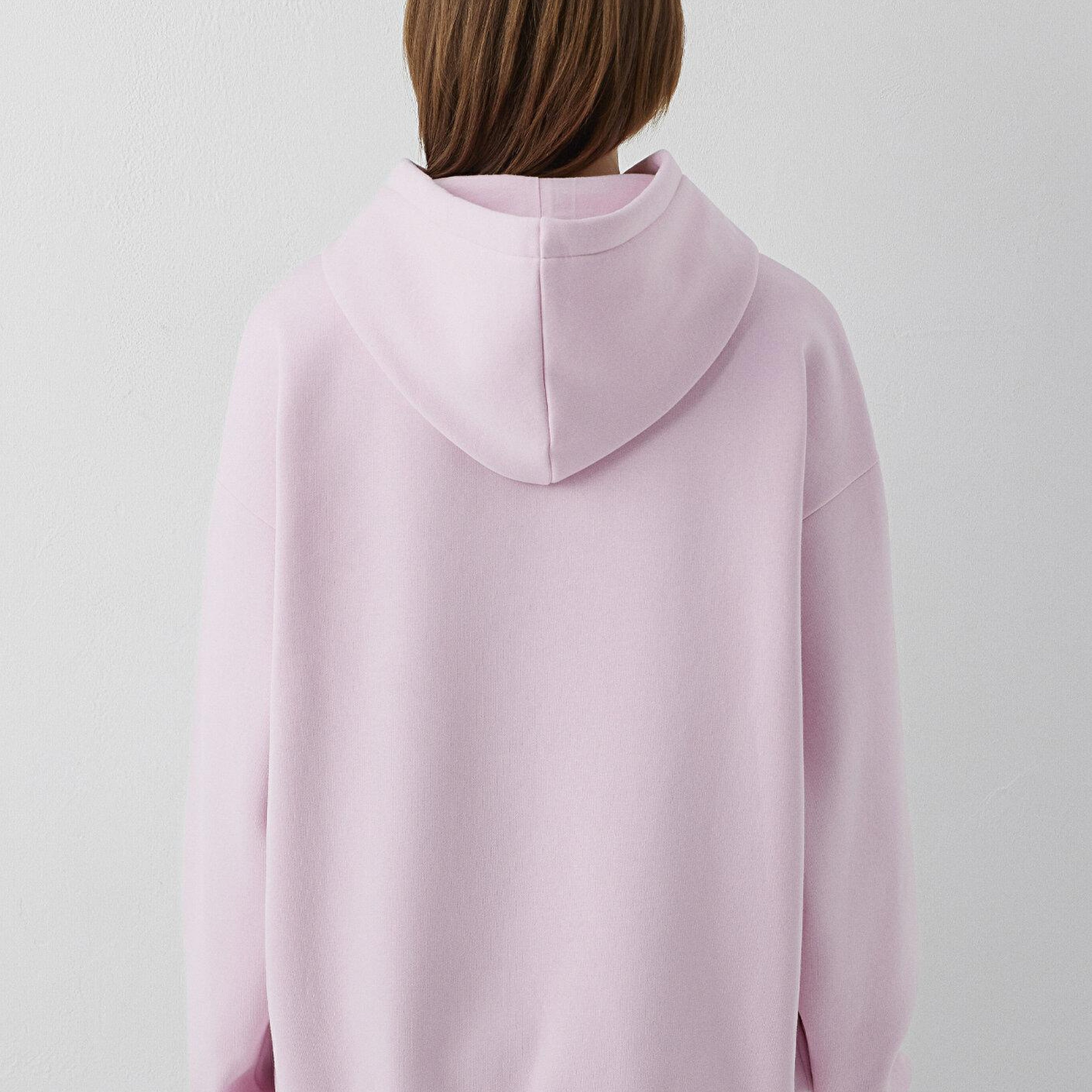Mavi Mavi Logo Baskılı Kapüşonlu Pembe Sweatshirt 1600361-86959