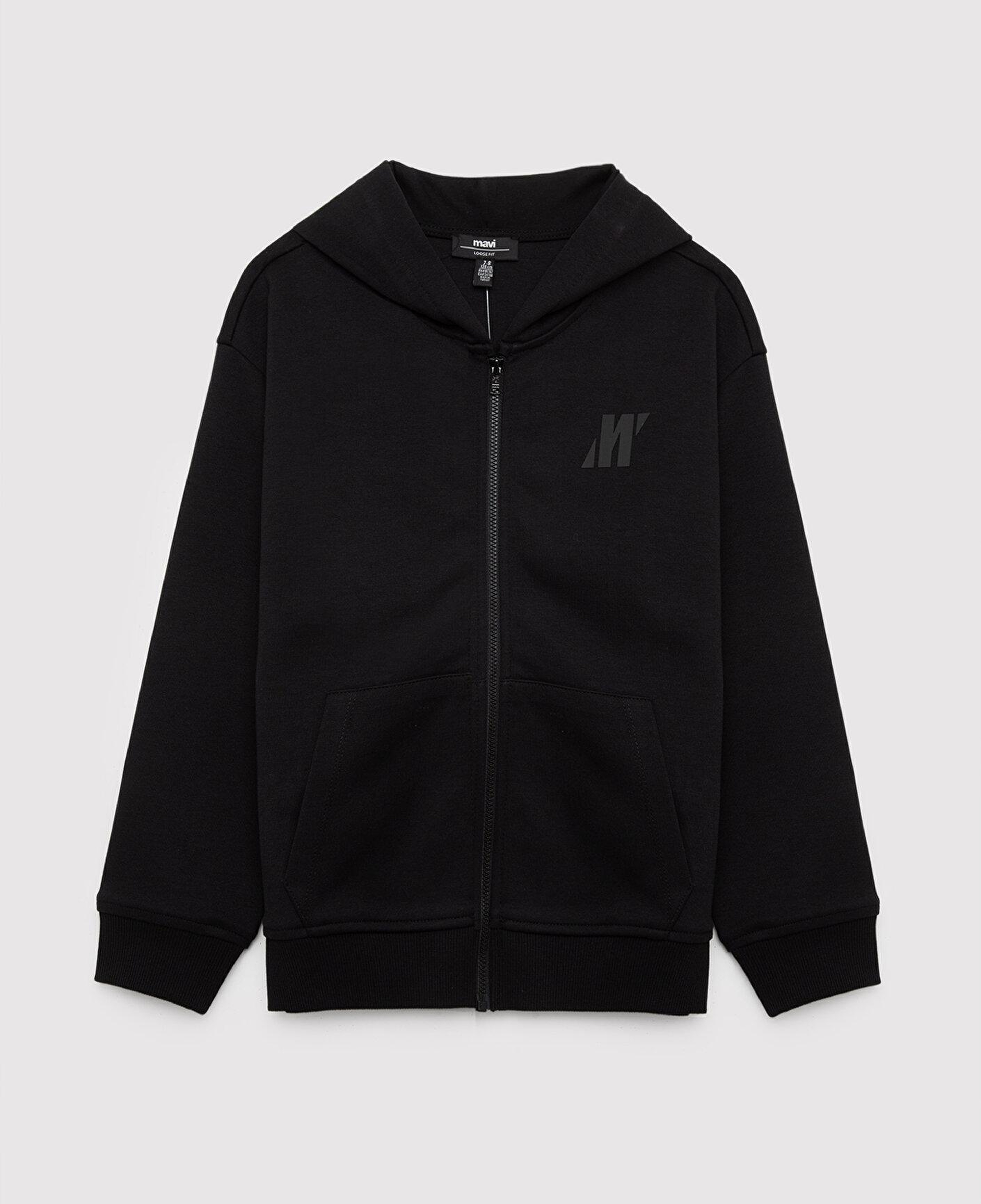 Mavi Kapüşonlu Siyah Sweatshirt 6S10217-900