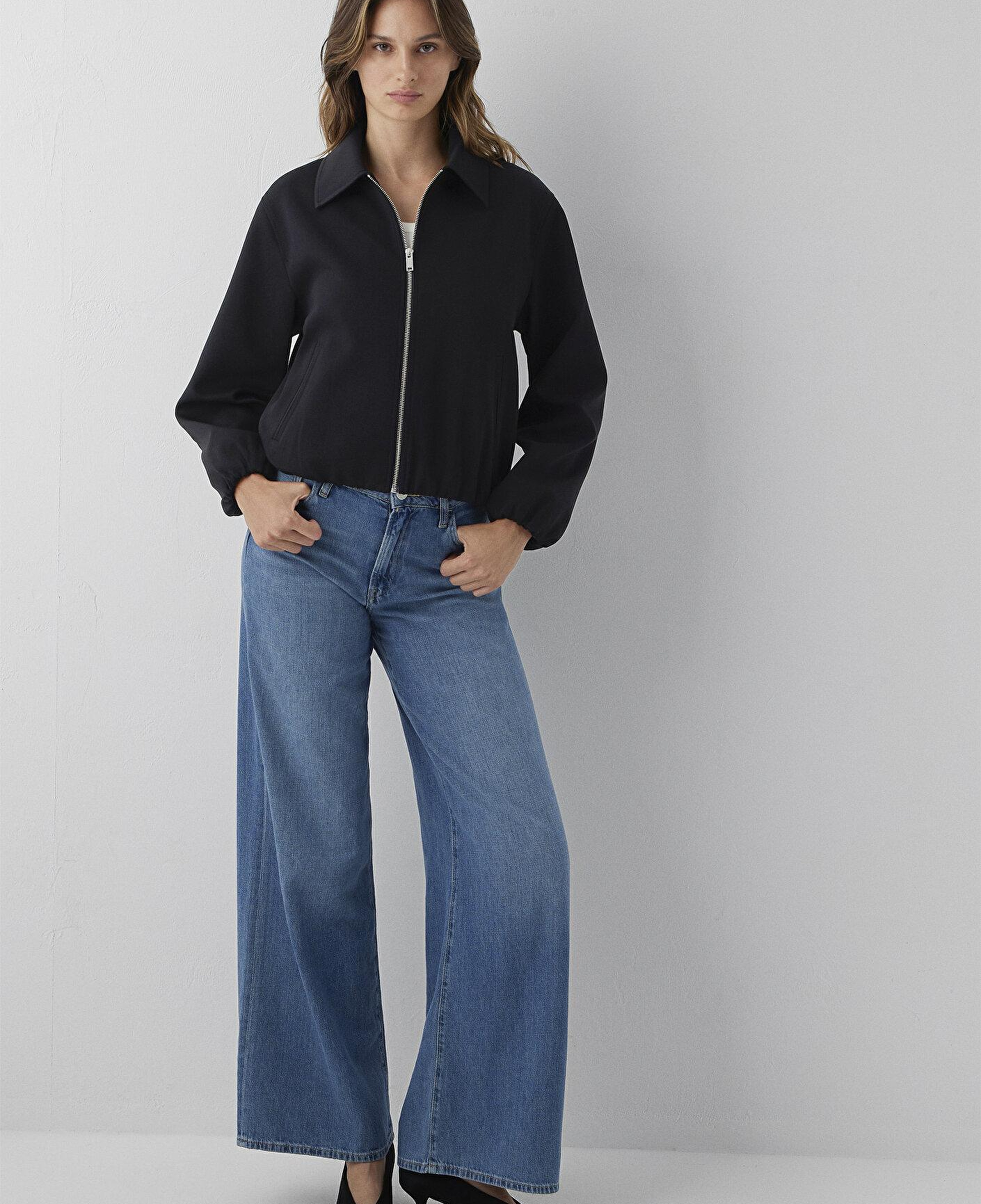 Mavi Siyah Ceket Loose Fit / Bol Rahat Kesim 1110919-900