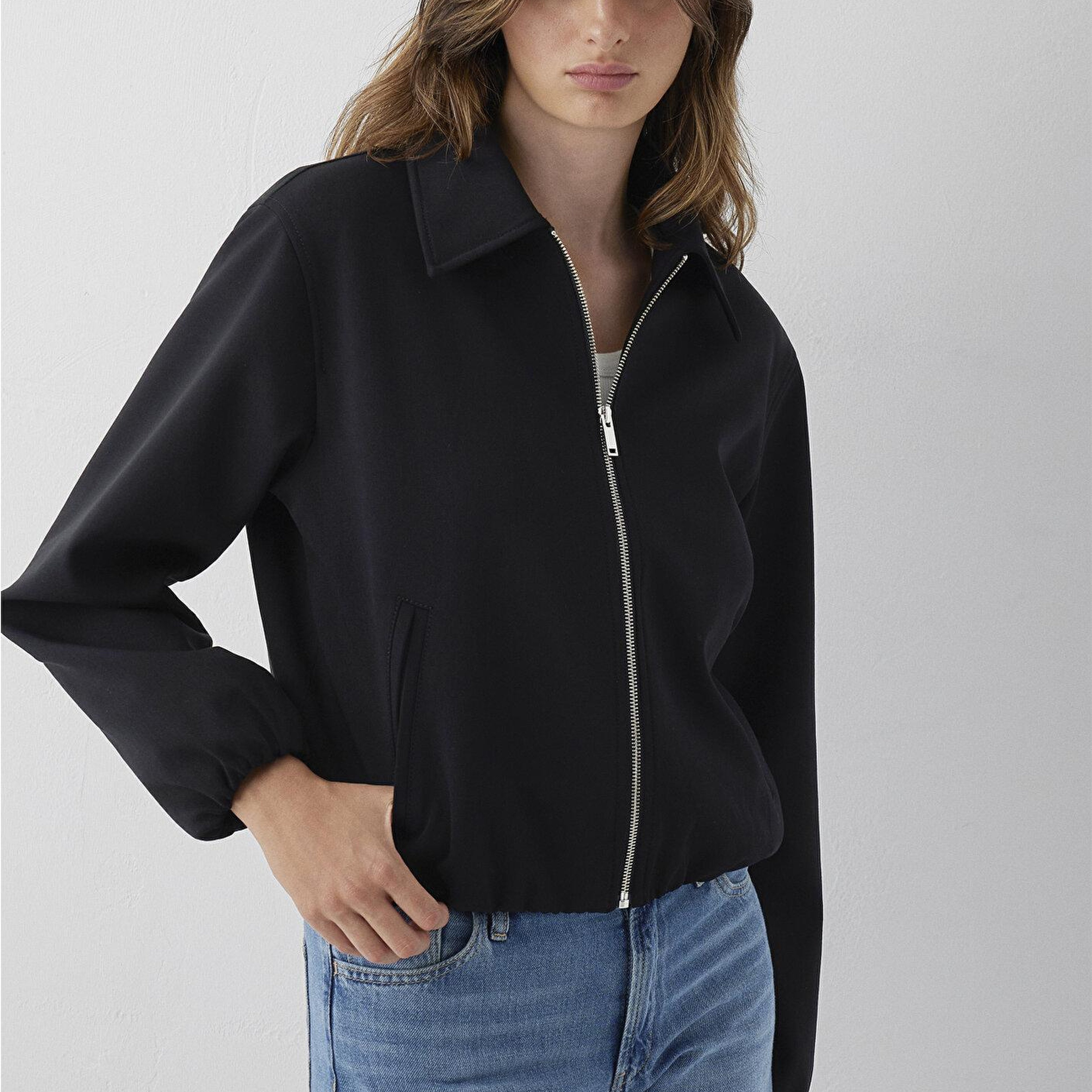 Mavi Siyah Ceket Loose Fit / Bol Rahat Kesim 1110919-900