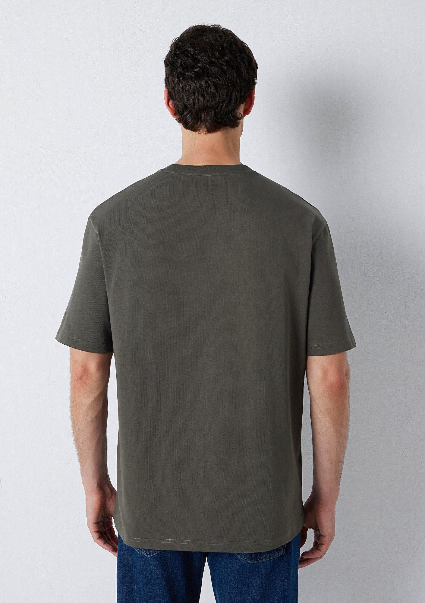 Mavi Haki Basic Tişört Loose Fit / Bol Rahat Kesim 0611924-71553
