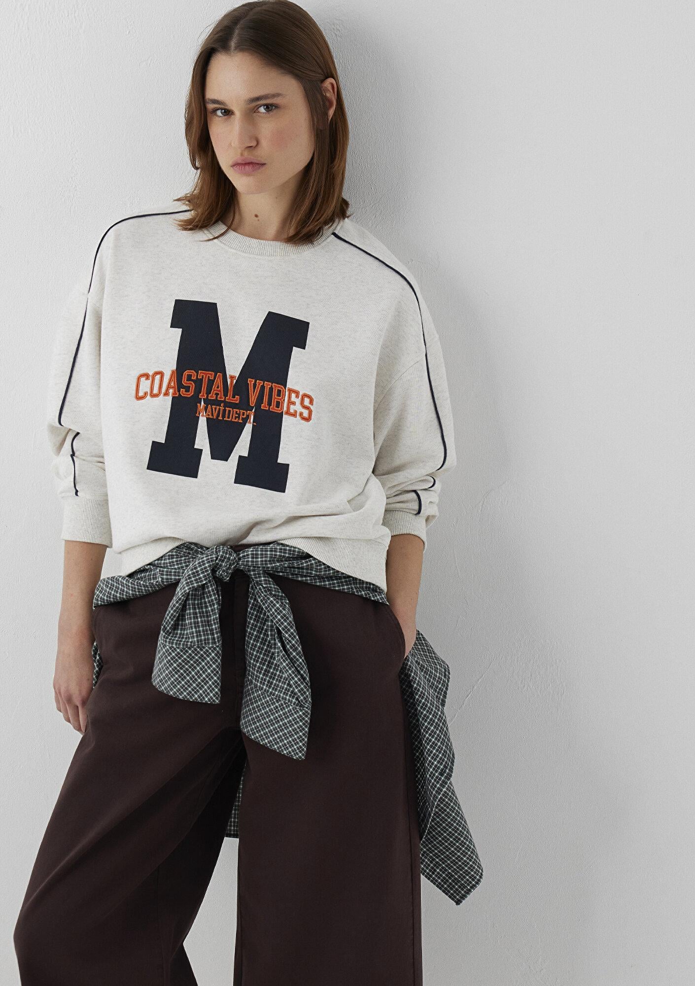 Mavi Bej Sweatshirt 1S10549-85576